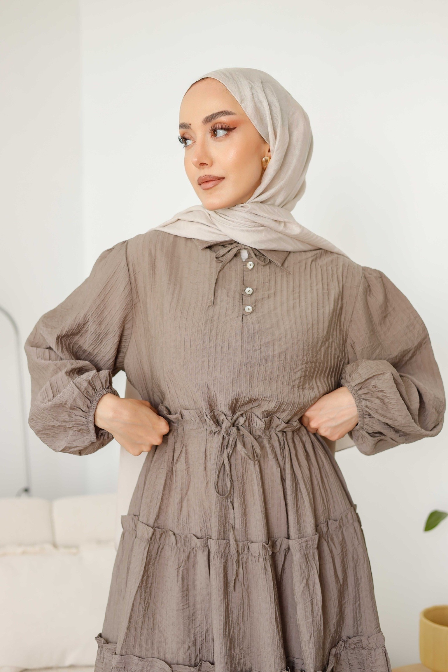 Roya Katlı Elbise