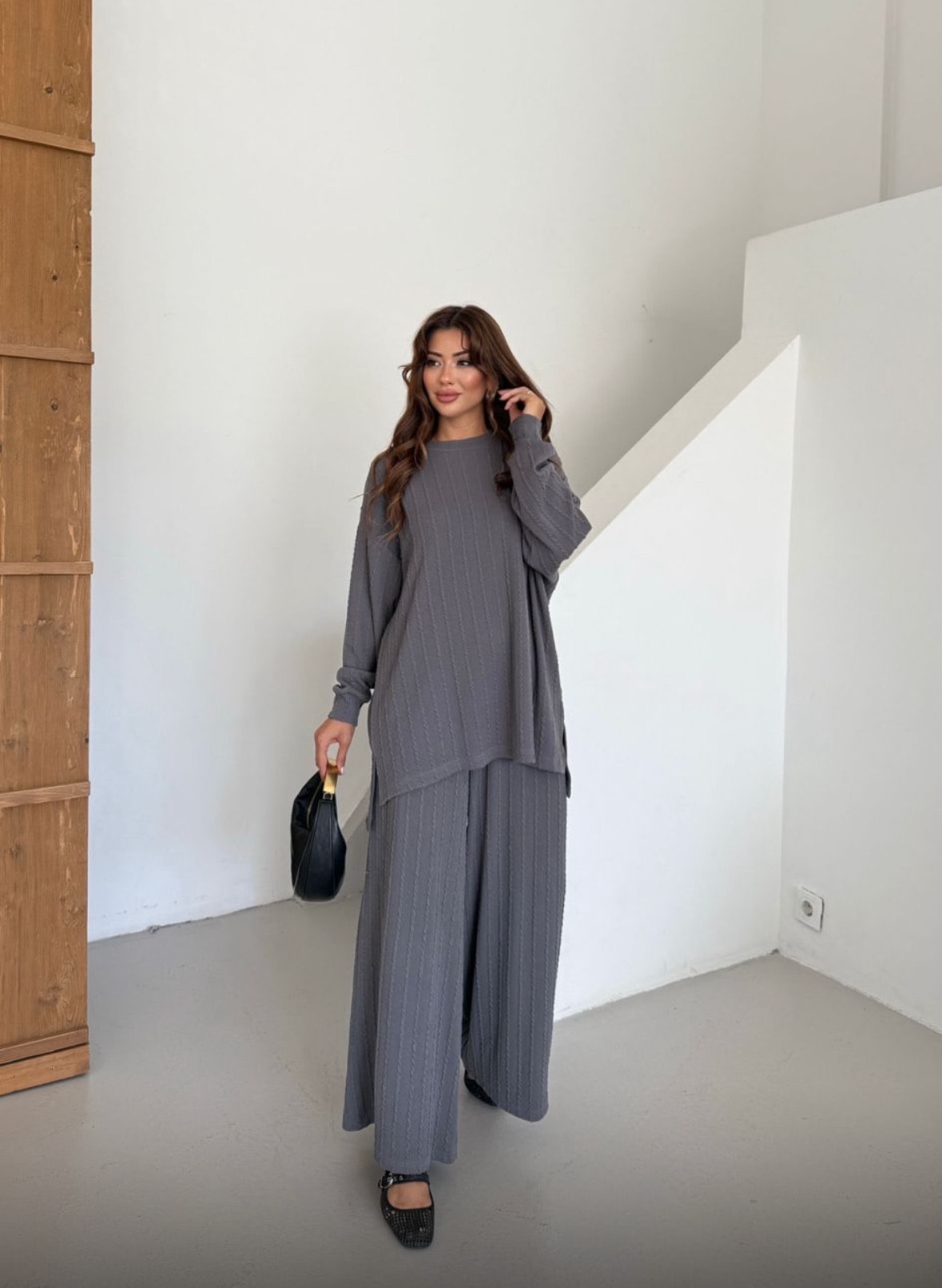 Basic Knit Set – Grey