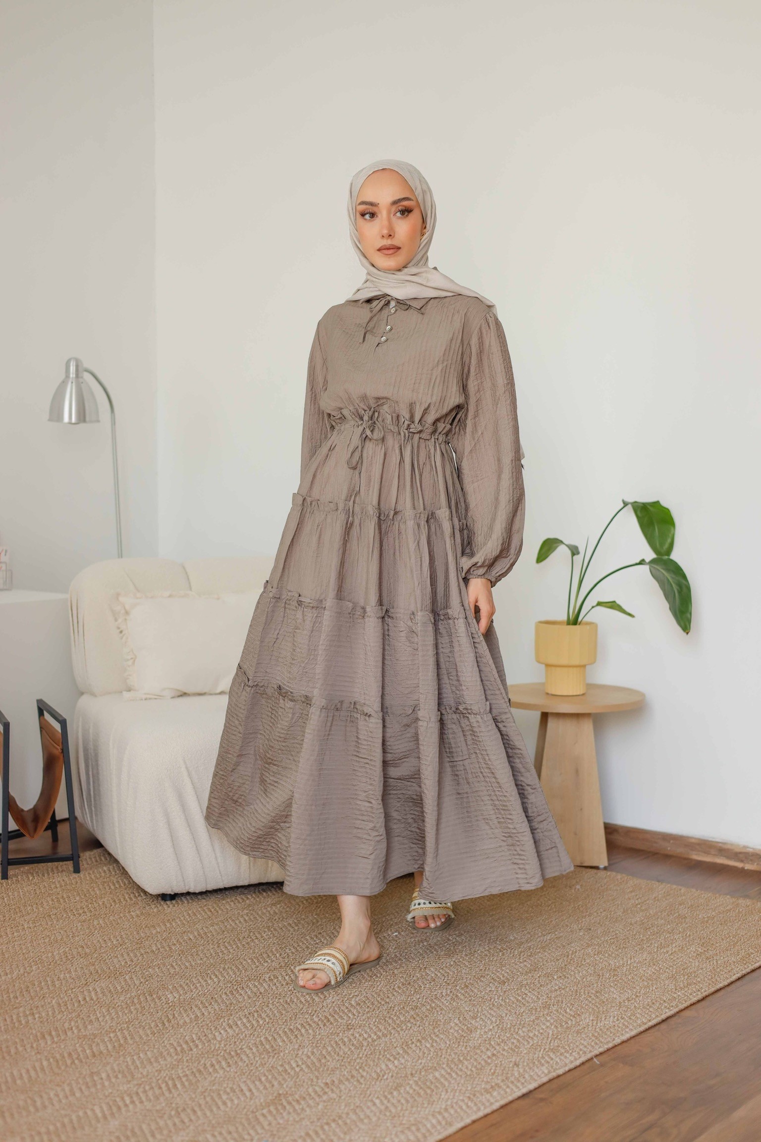 Roya Katlı Elbise