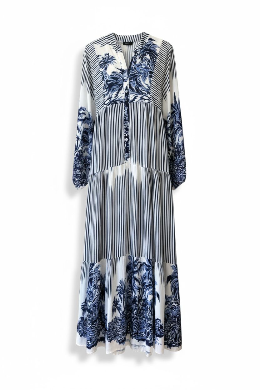 Blue Garden Viskon Elbise