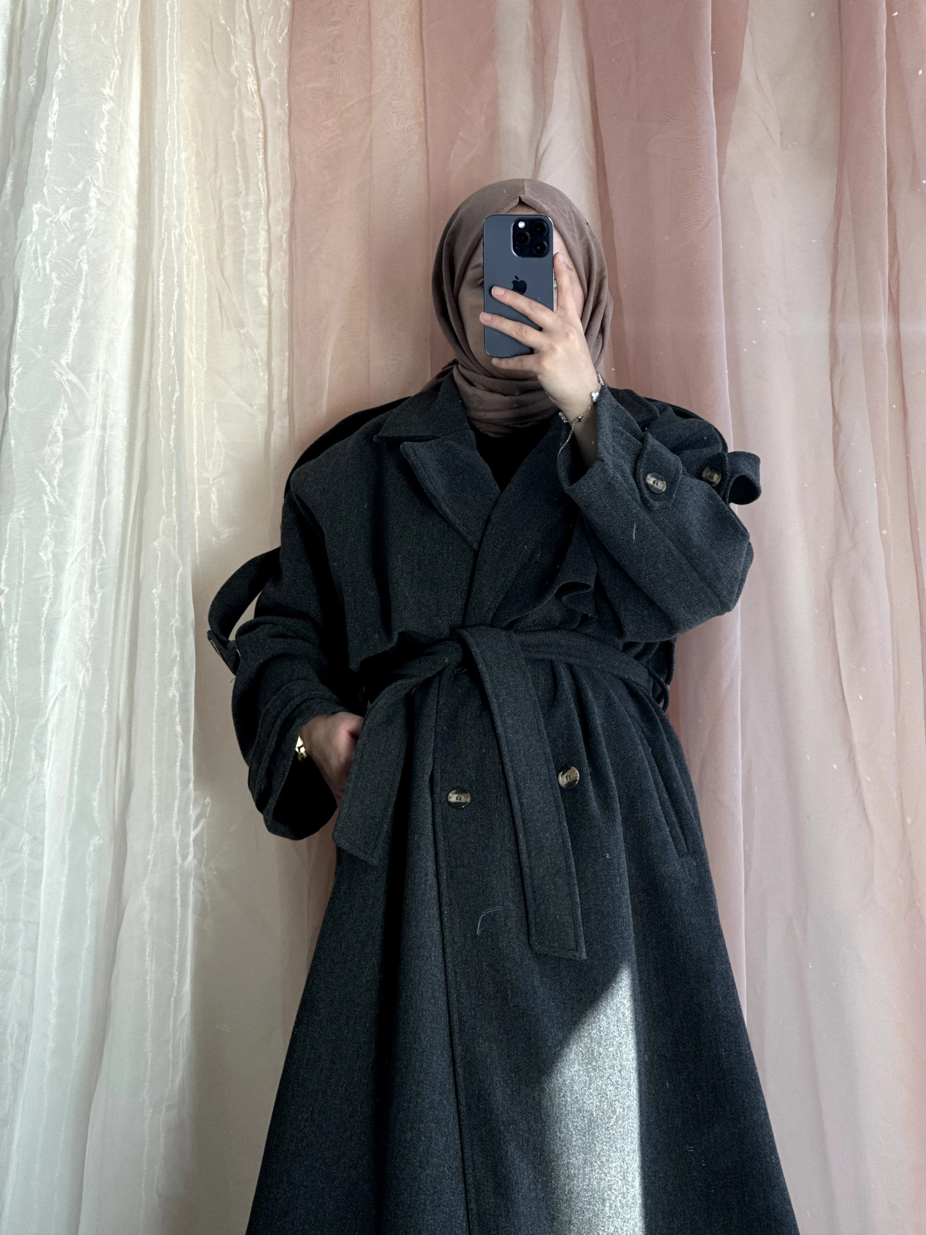 Apoletli Kaşe Kaban