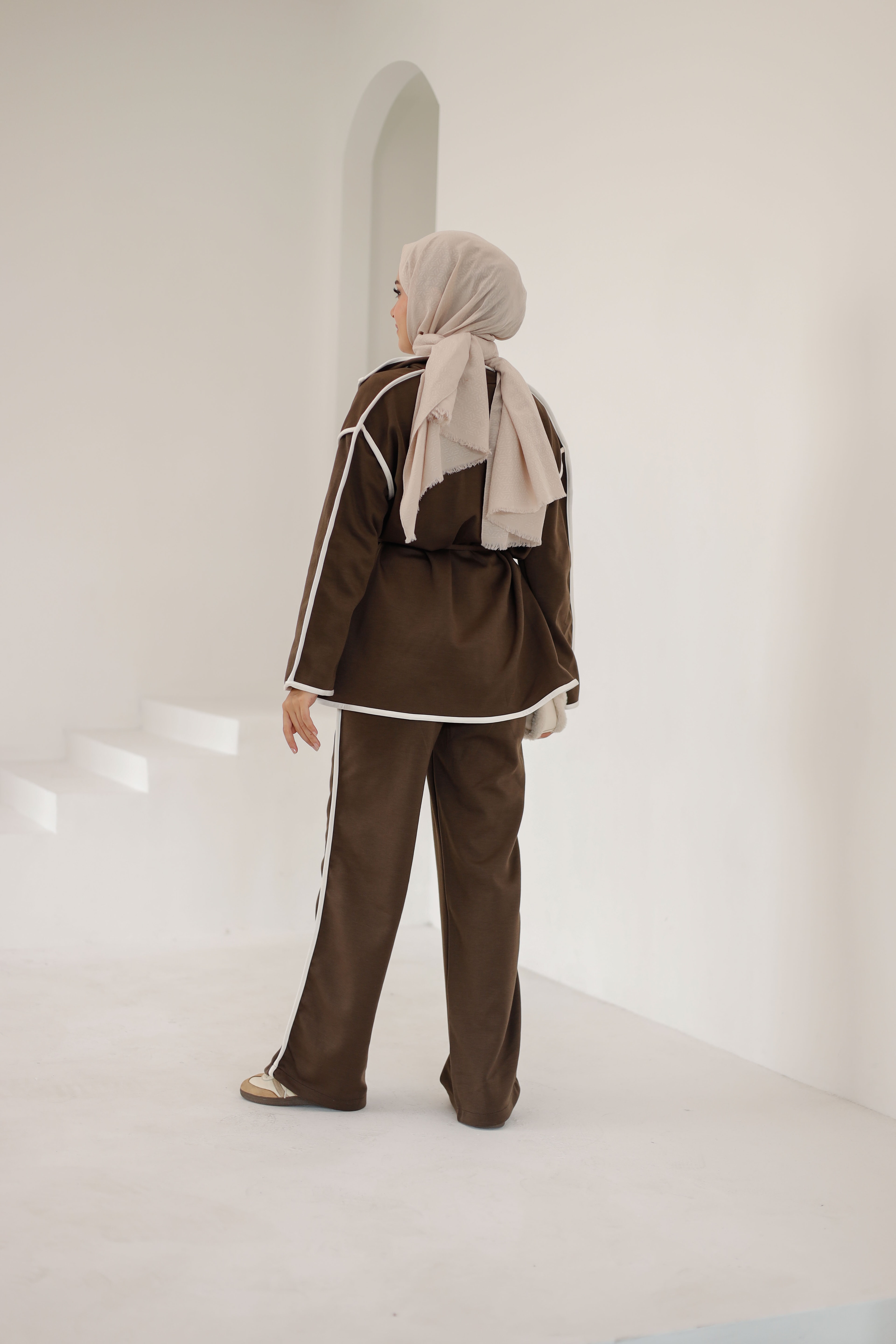 Piped Jacket & Pants Set