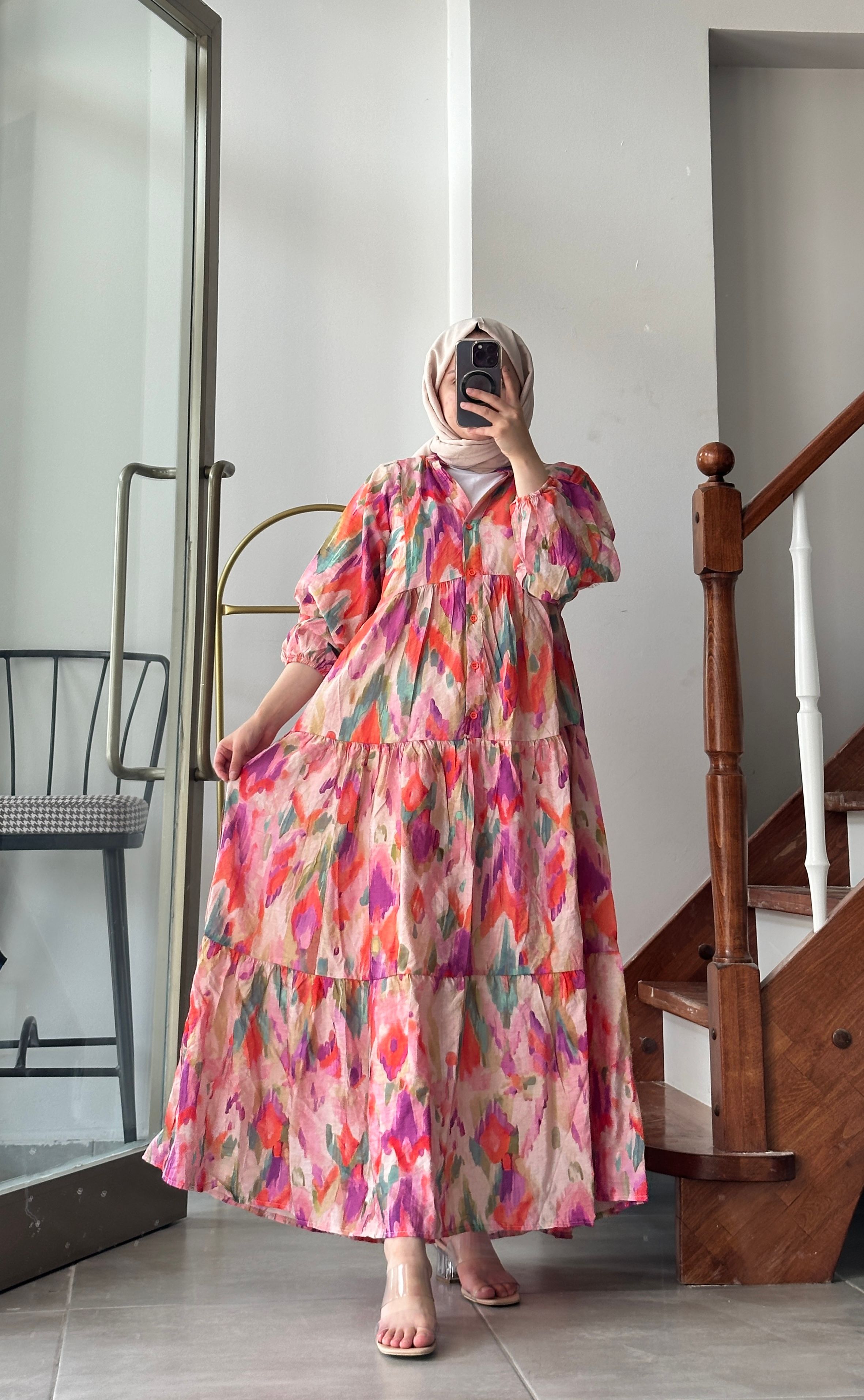 lamia colored viscose dress