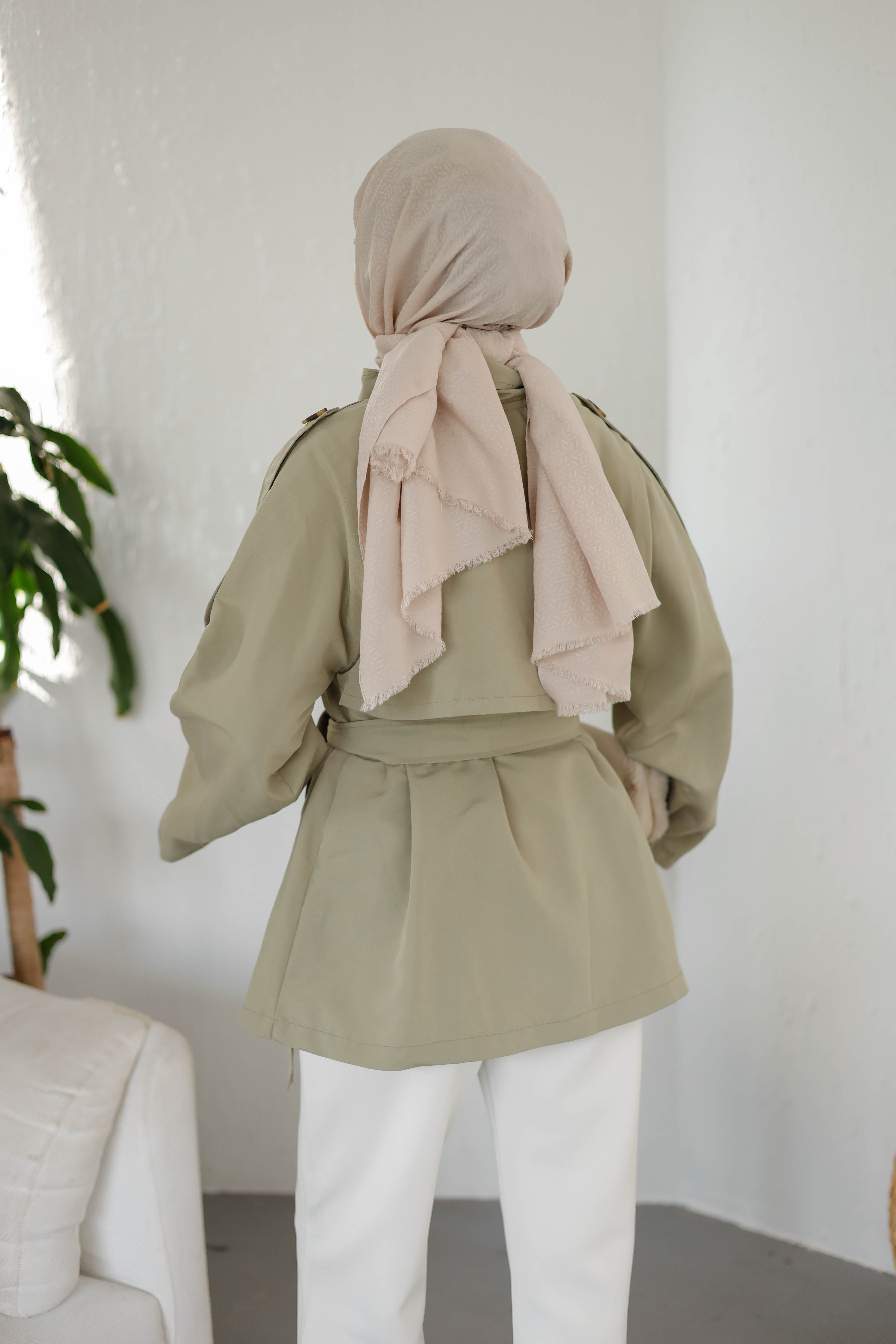 Yan Düğmeli Trençkot