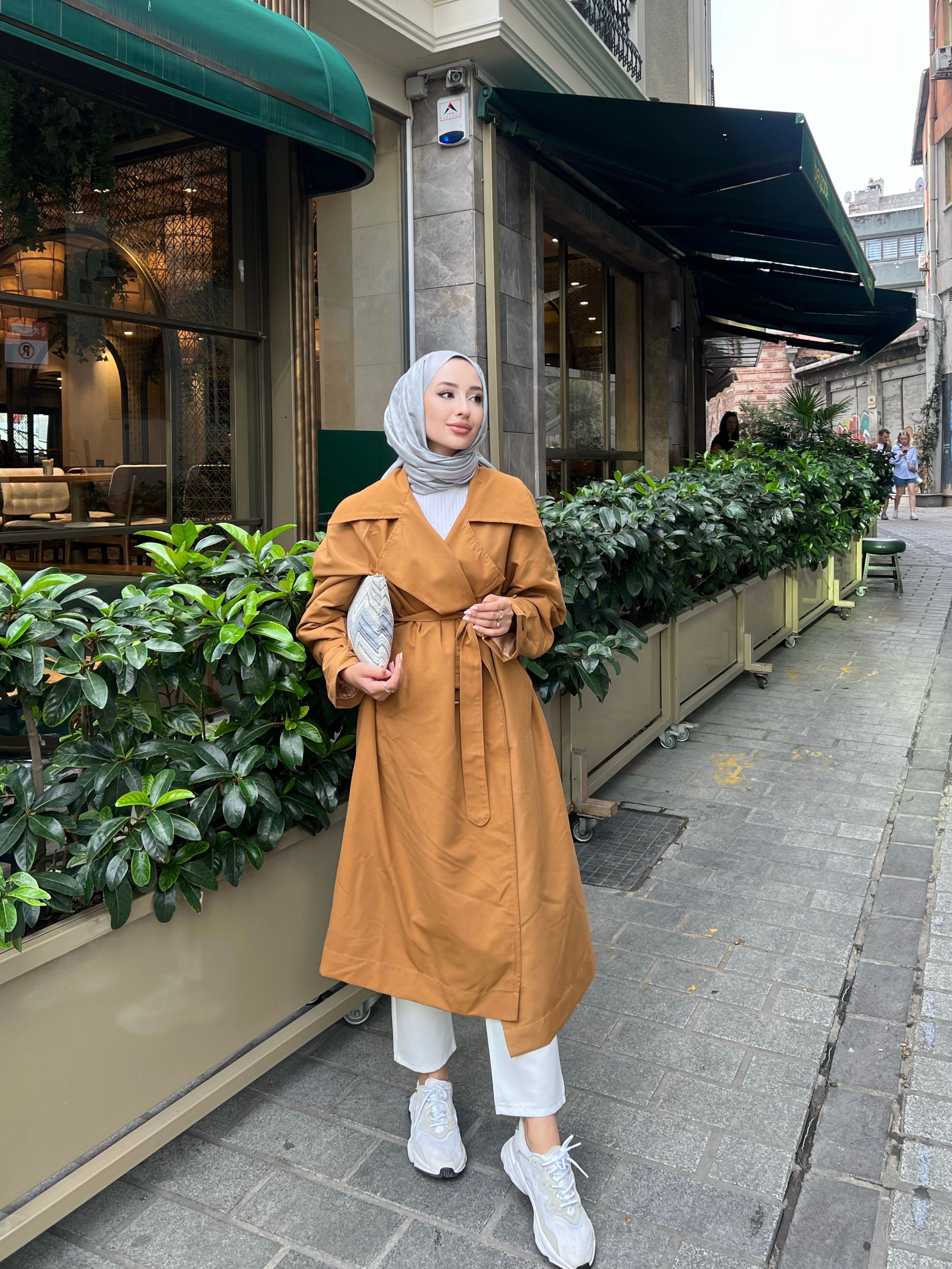 Seasonal Trench Coat with Lapels