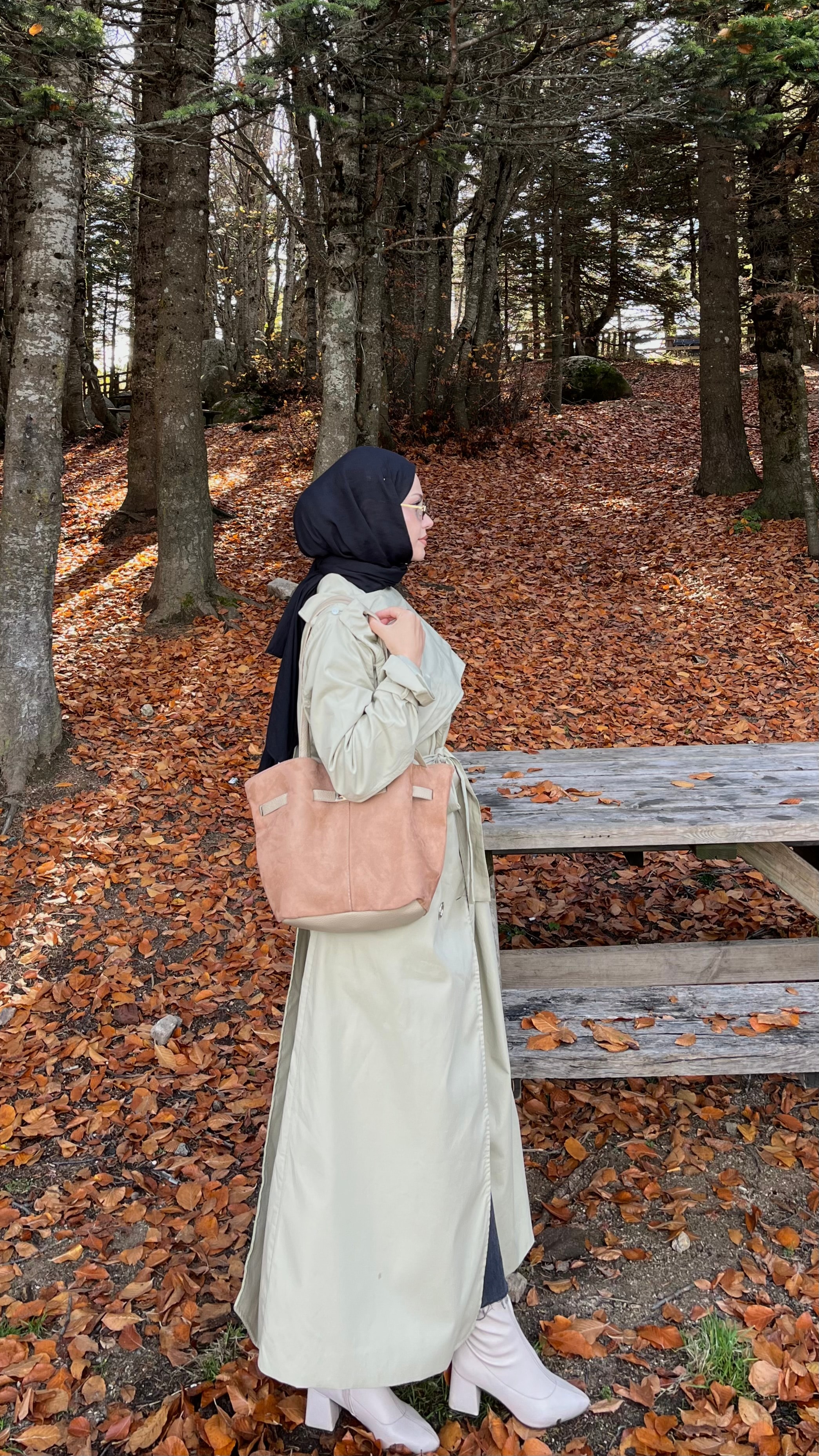 Atkılı Uzun Trençkot