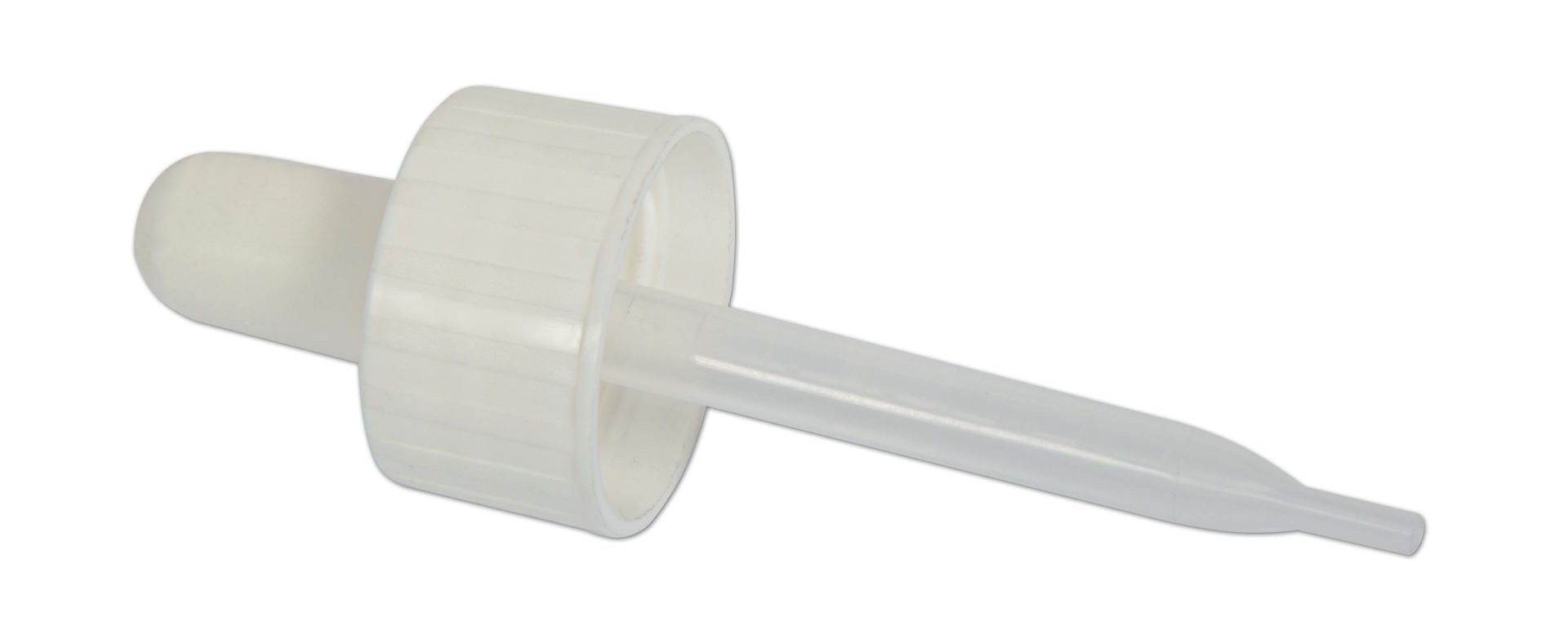WHITE LOCKED DROPPER WITH PIPETTE 18 MOUTH