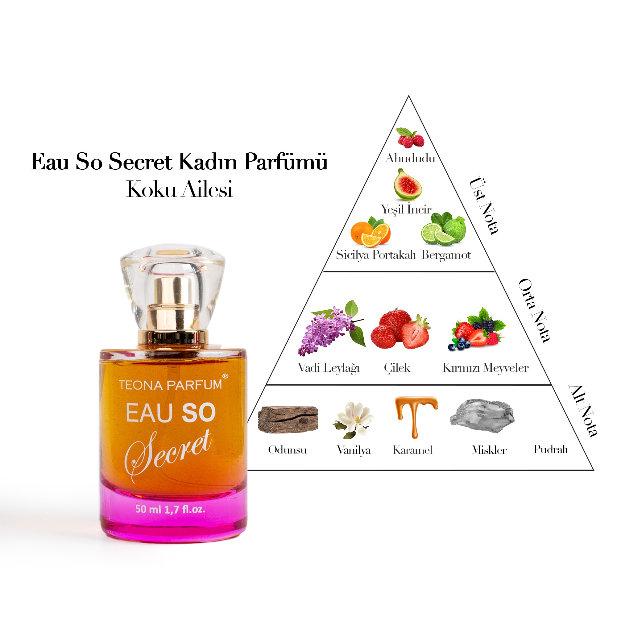 Eau So Secret Meyveli Kadın Parfüm 50 ml