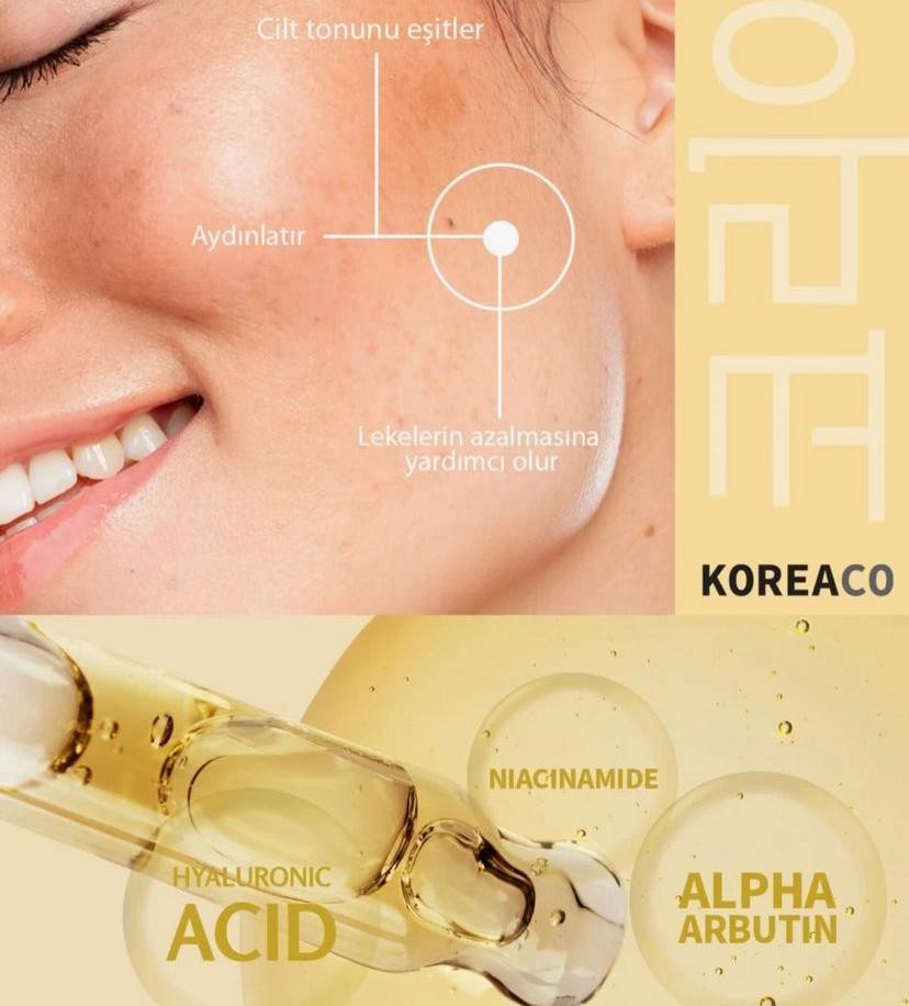 KOREACO Leke Karşıtı & Cilt Tonu Eşitleyen Aydınlatıcı Ampul