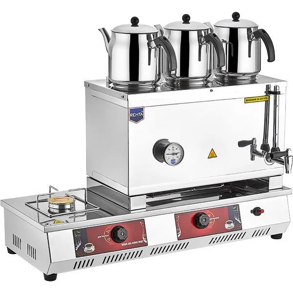 Remta - 55 Model Üç Demlikli Gazlı (CE) Çay Ocağı 34 lt