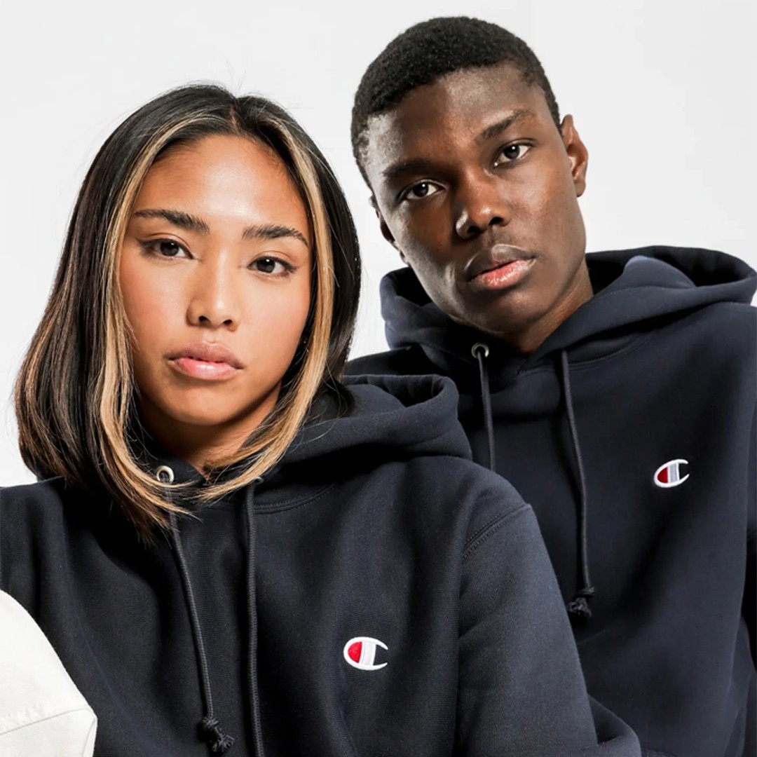 Reverse Weave Hoodie C Logo - Siyah