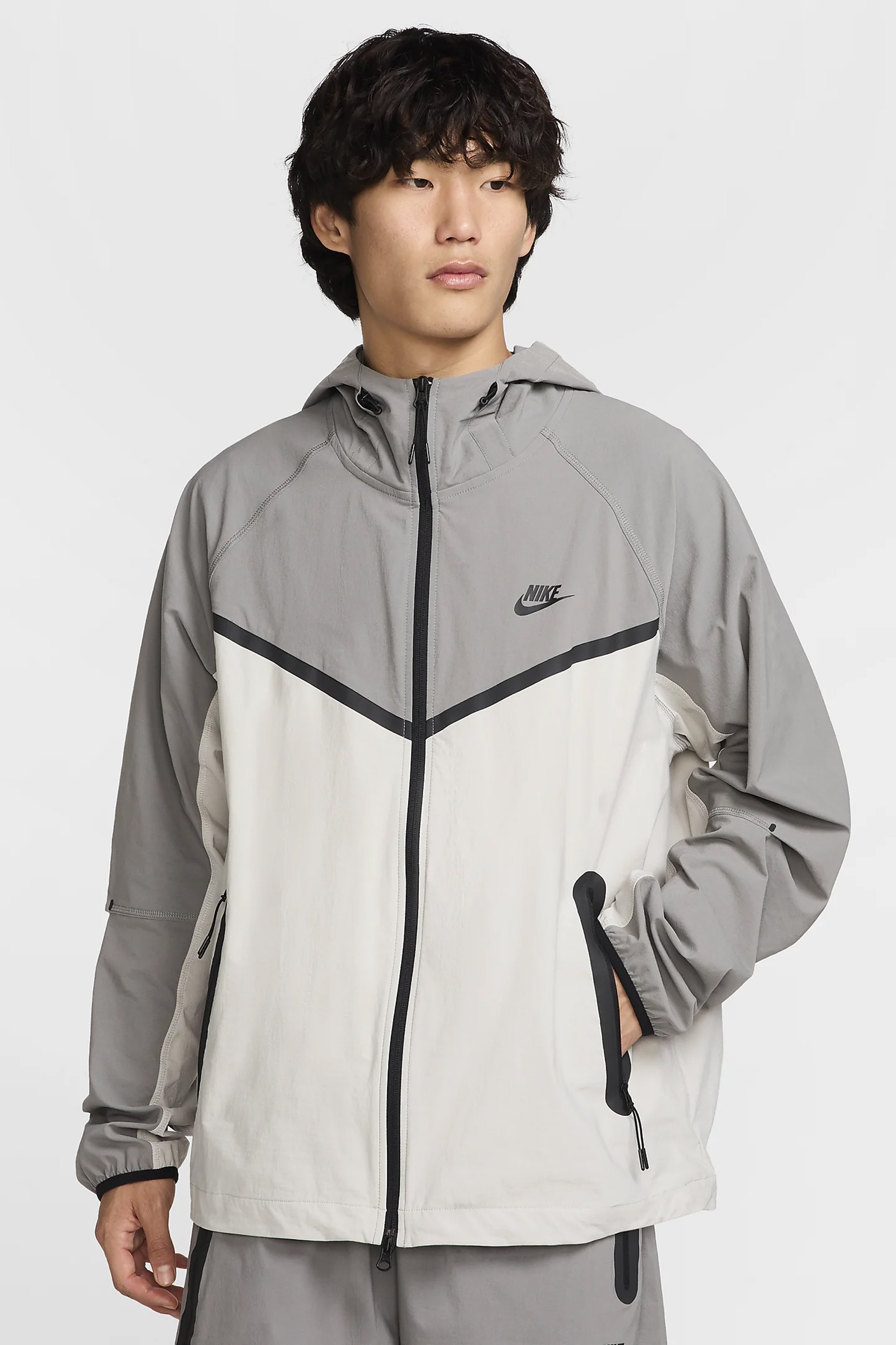 Nike Tech Woven Jacket - Light Iron Ore/Flat Pewter/Black