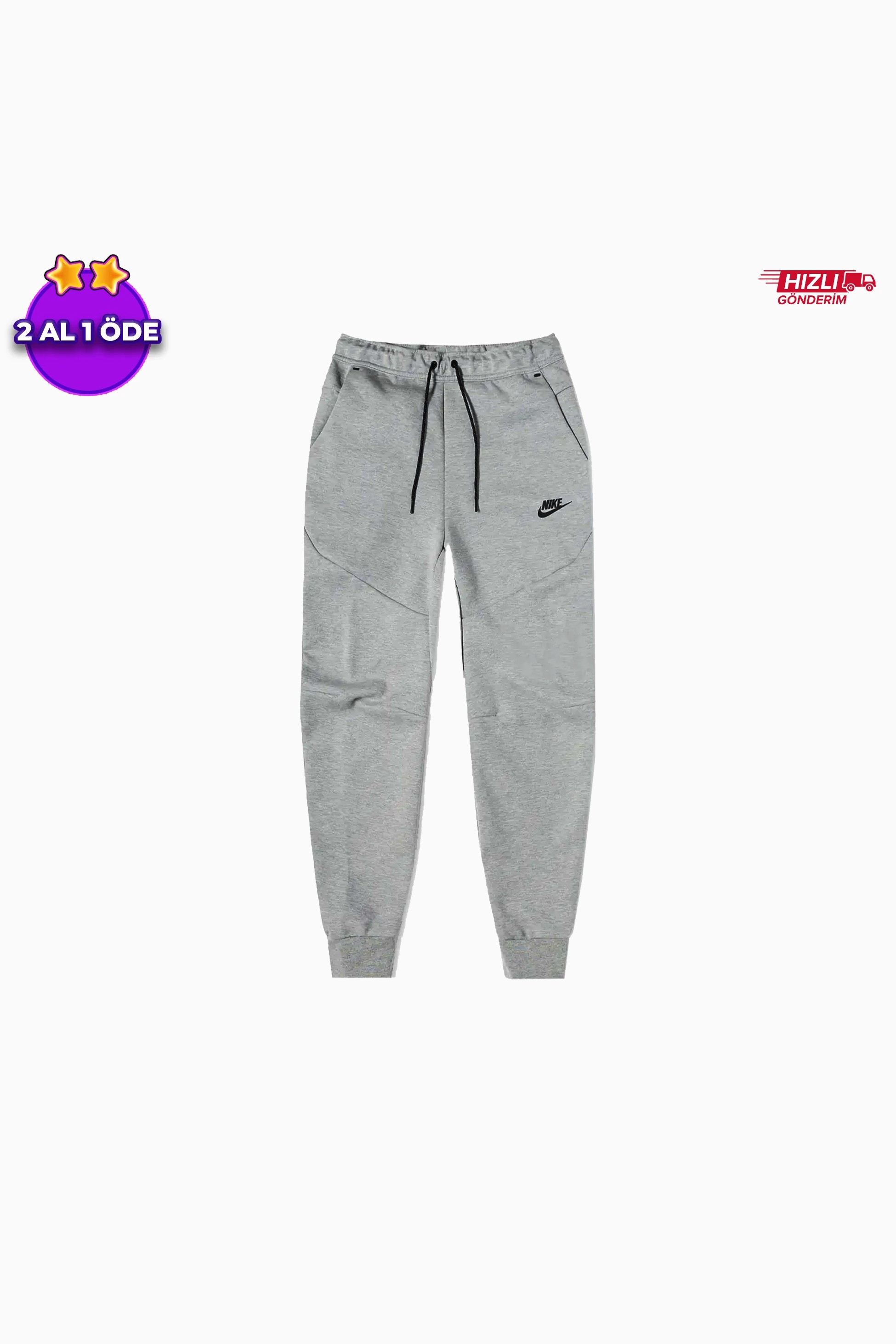 Sportswear Tech Fleece Full Zip Hoodie & Joggers Set - Antrasit / Gri