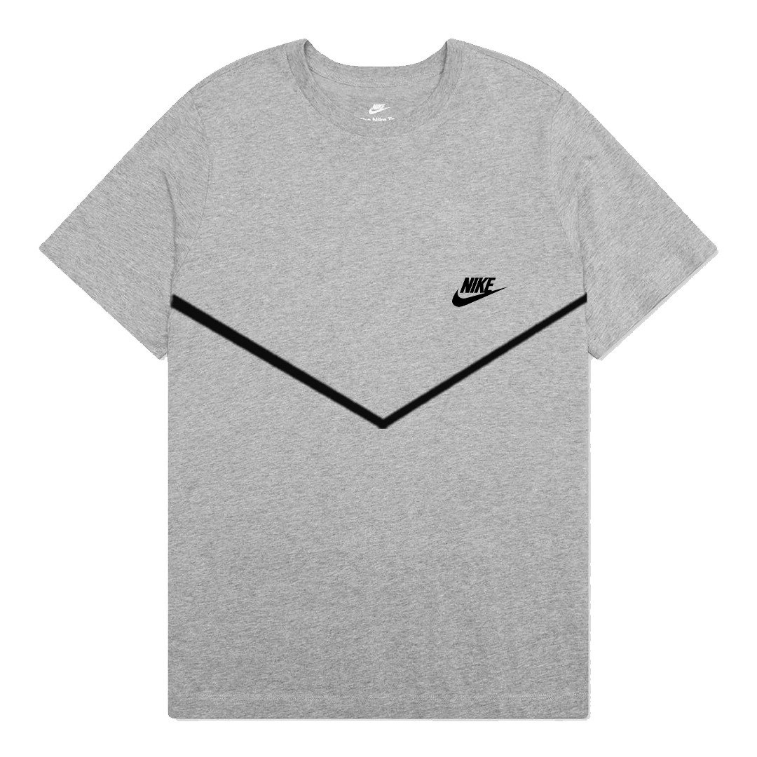 Tech T-Shirt & Tech Fleece Şort Takım - Gri