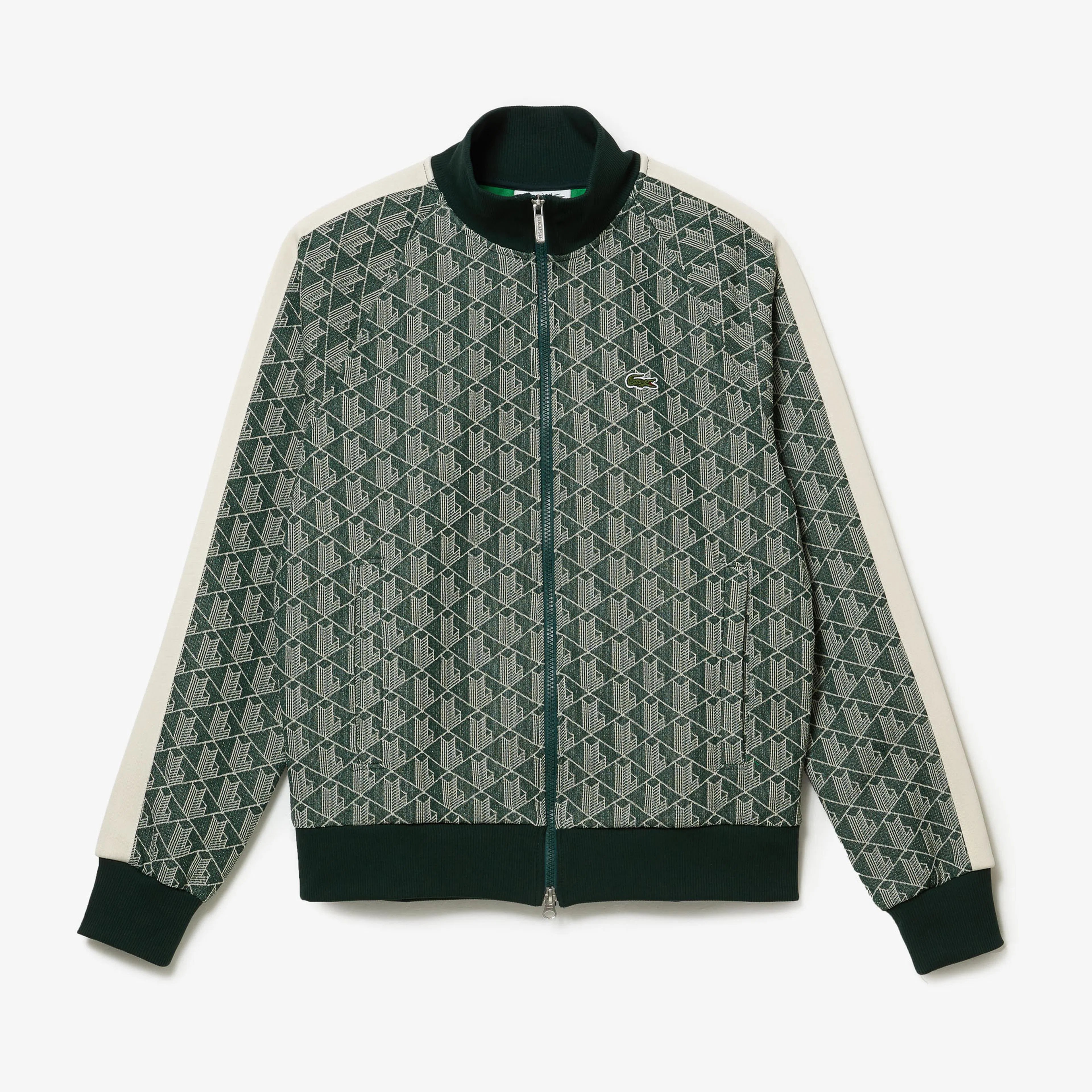 Regular Fit Monogram Sweatshirt - Yeşil