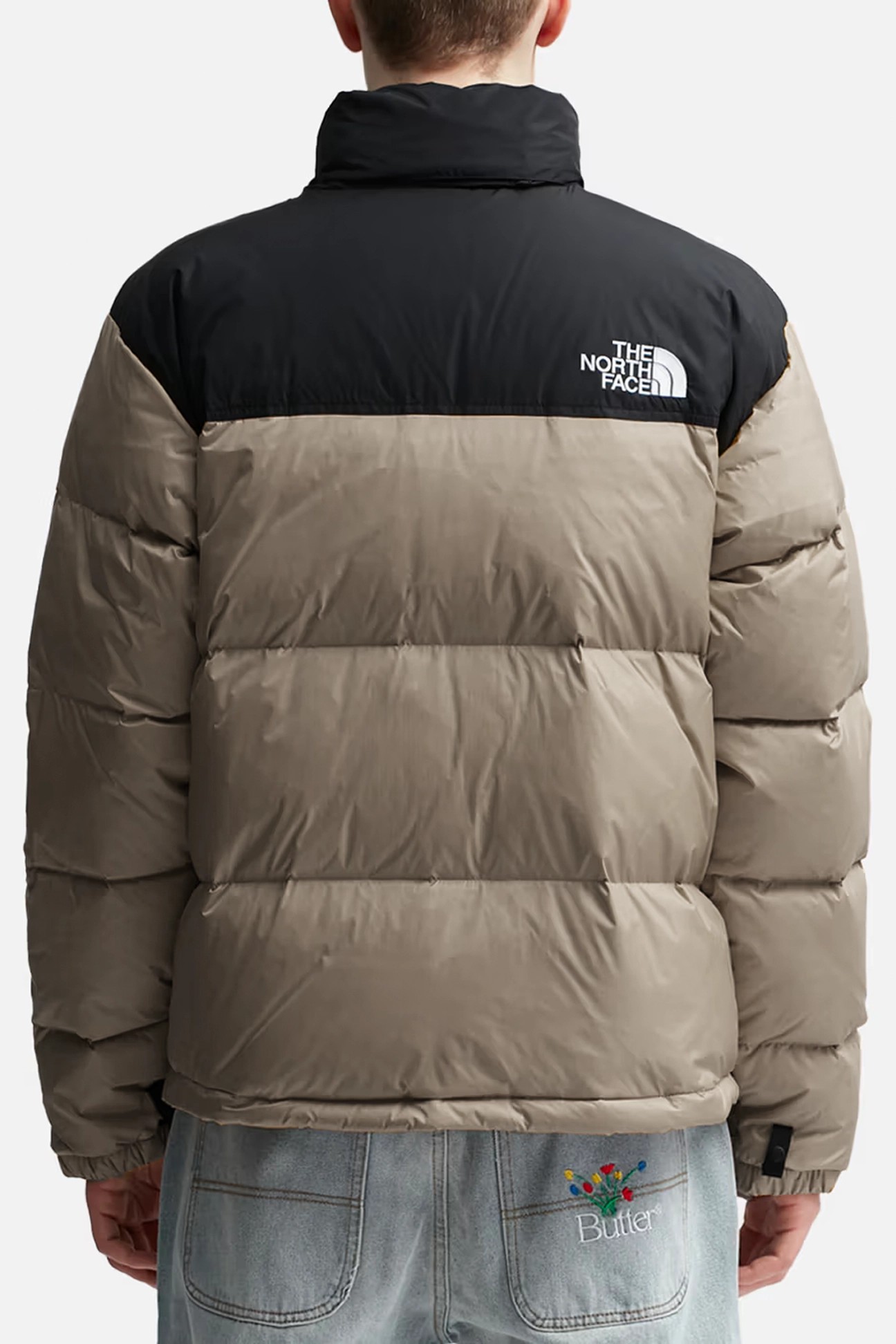 1996 Retro Nuptse Mont - Siyah / Taş Grisi