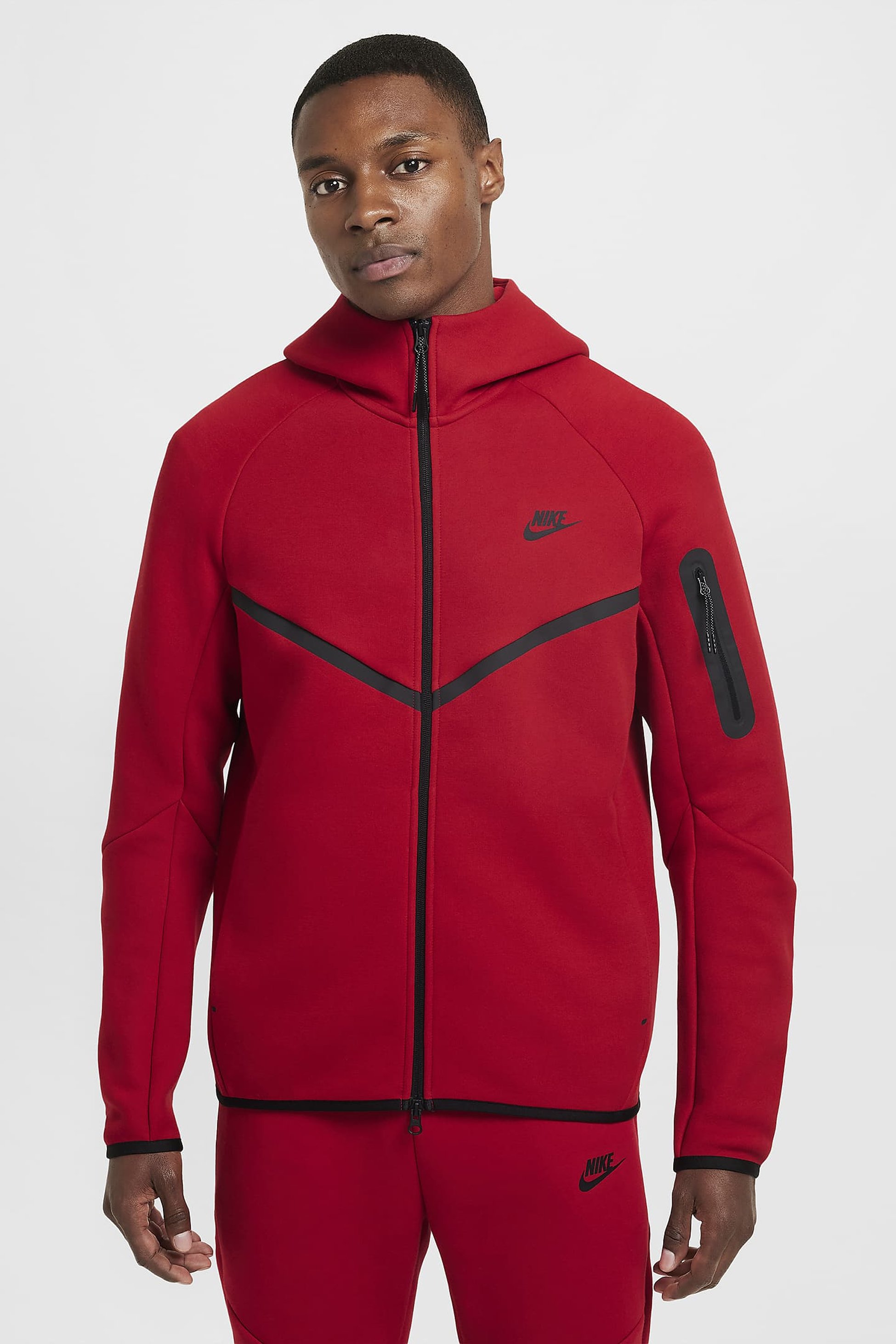 Tech Full-Zip Windrunner Hoodie - University Red