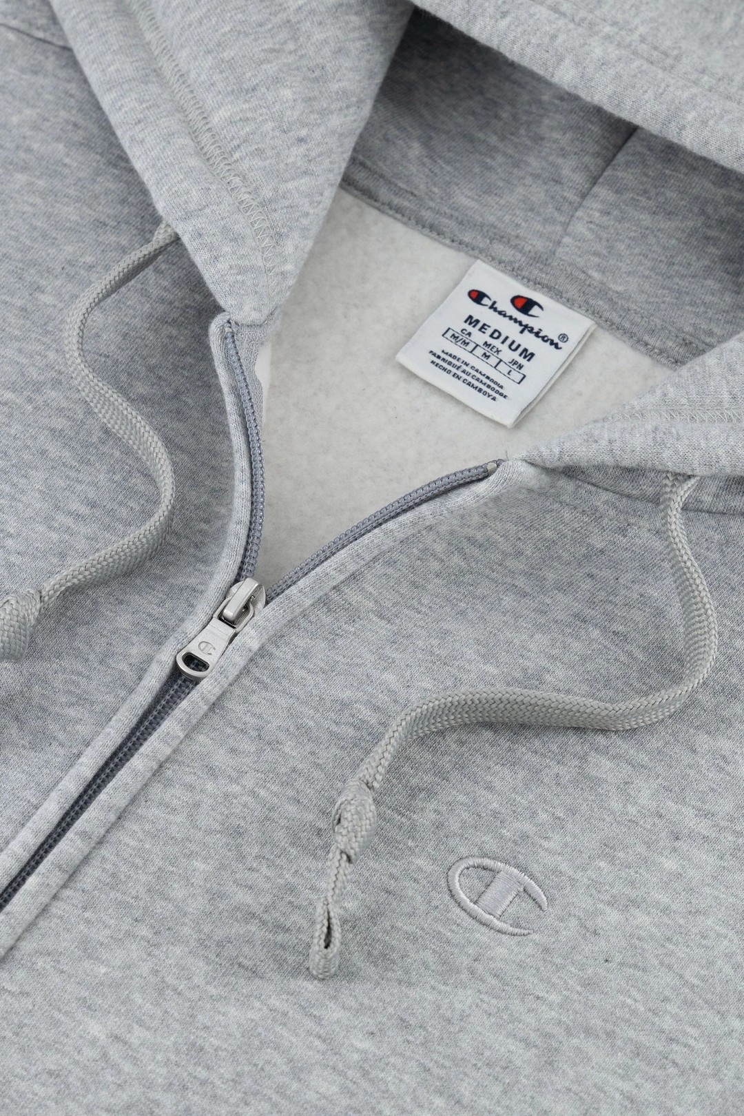 Full-Zip C Logo Fleece Hoodie