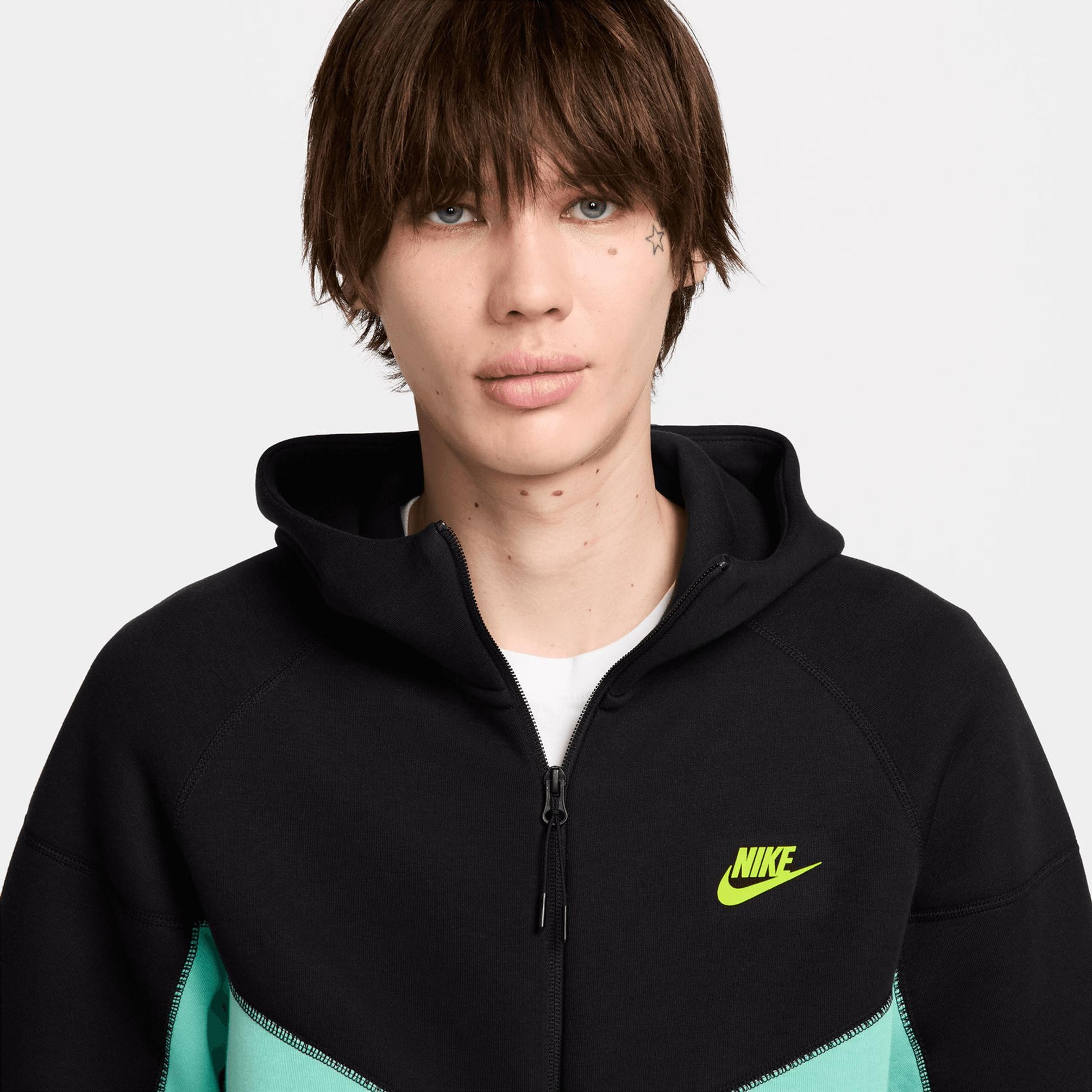 Sportswear Tech Fleece Windrunner Eşofman Üstü - Yeşil/Siyah
