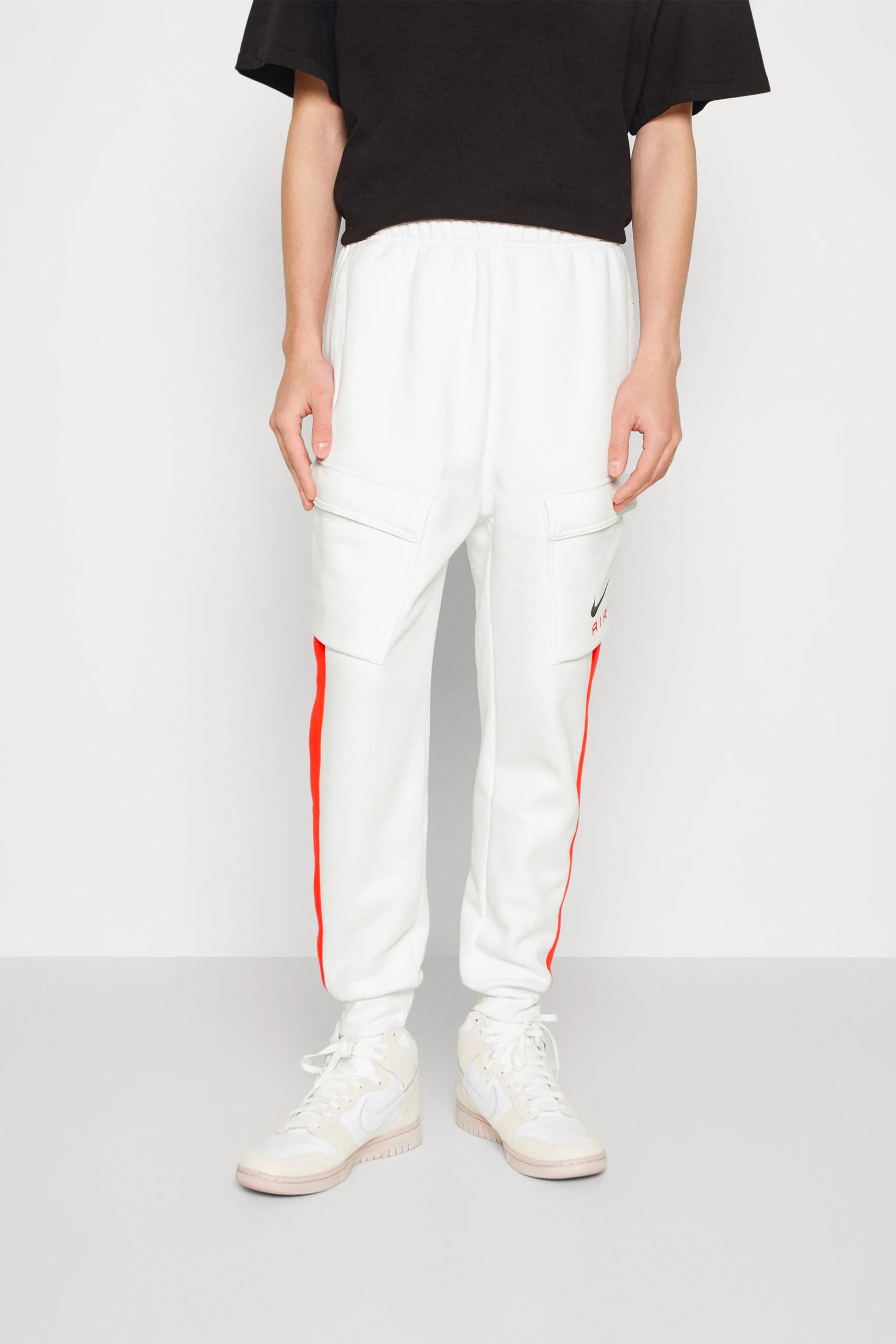 Air Fleece Cargo Joggers - Beyaz/Turuncu