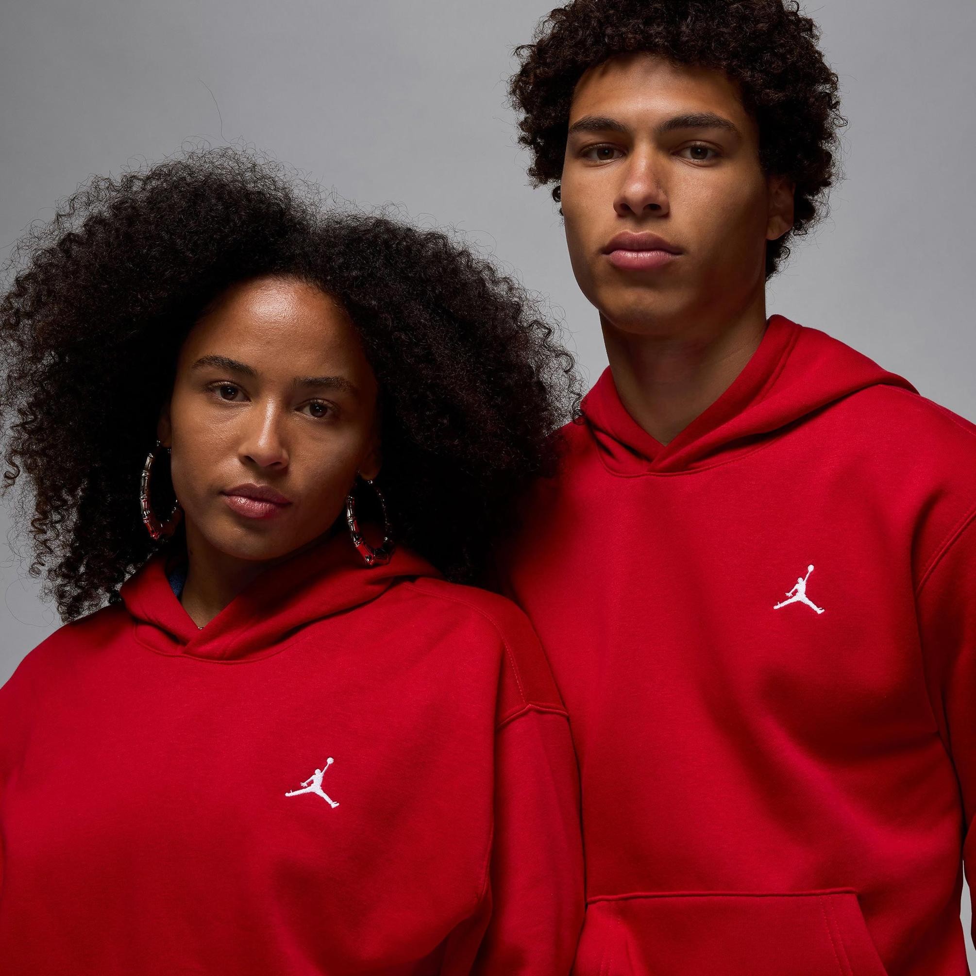 Jordan Brooklyn Fleece Hoodie - Kırmızı