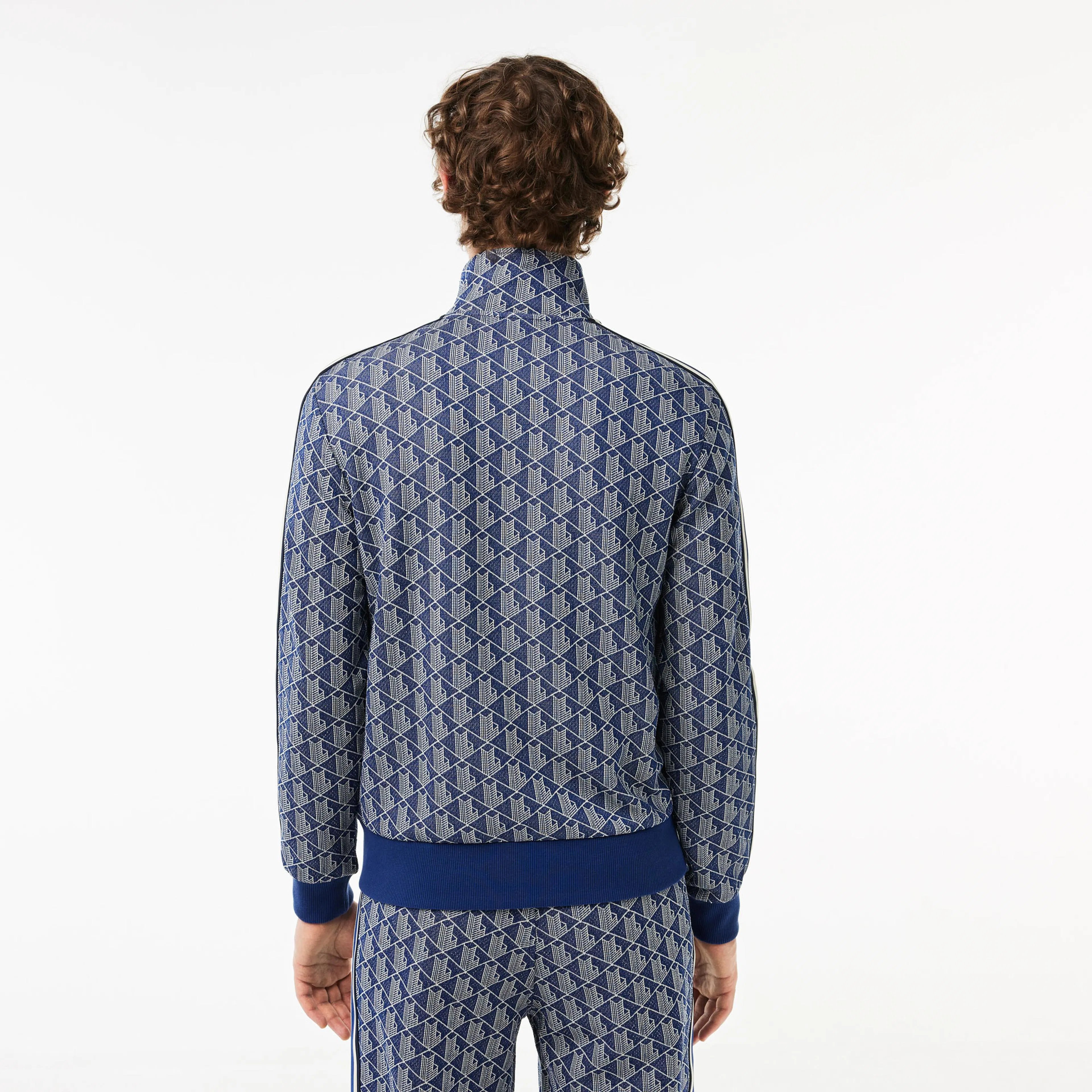 Regular Fit Monogram Sweatshirt - Mavi