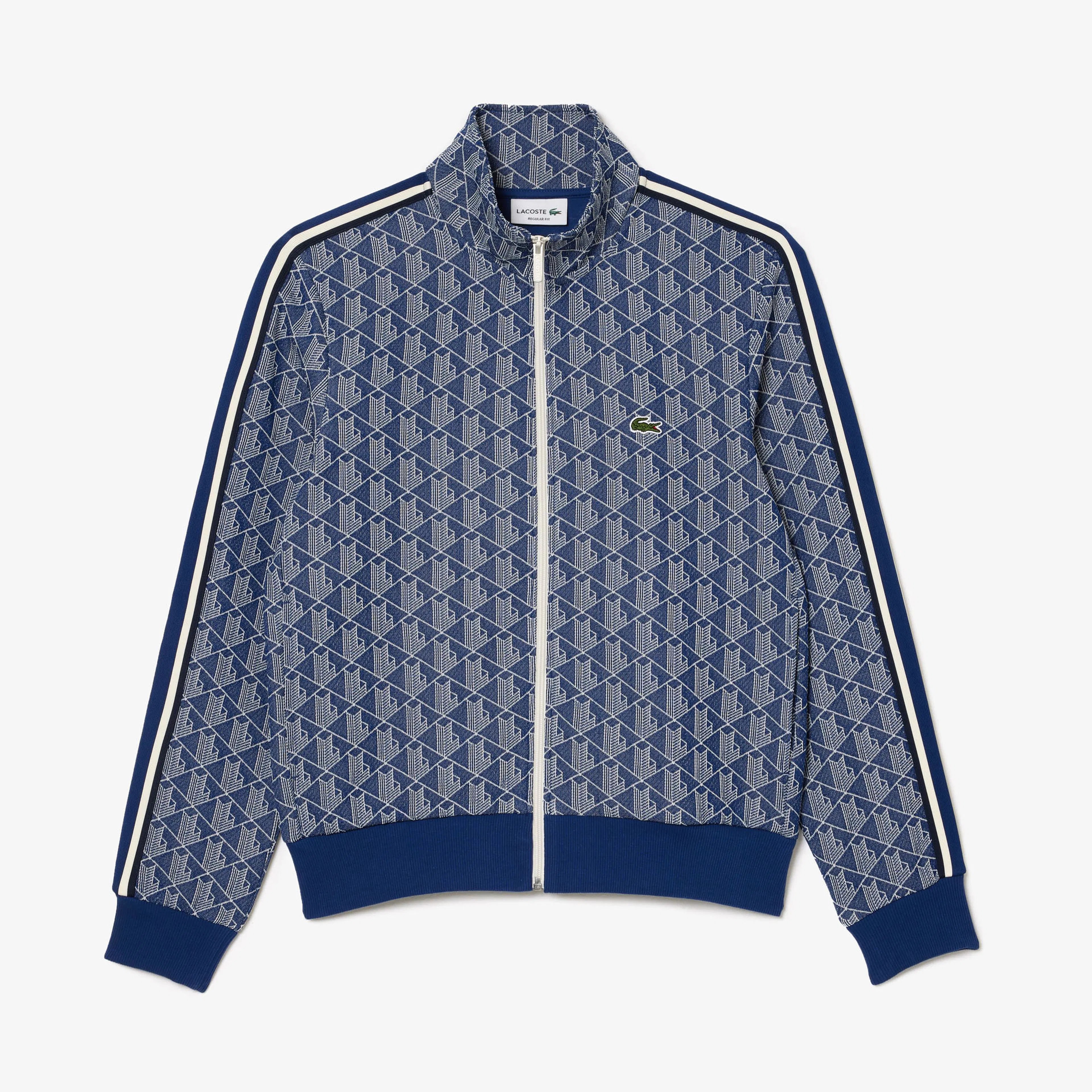 Regular Fit Monogram Sweatshirt - Mavi