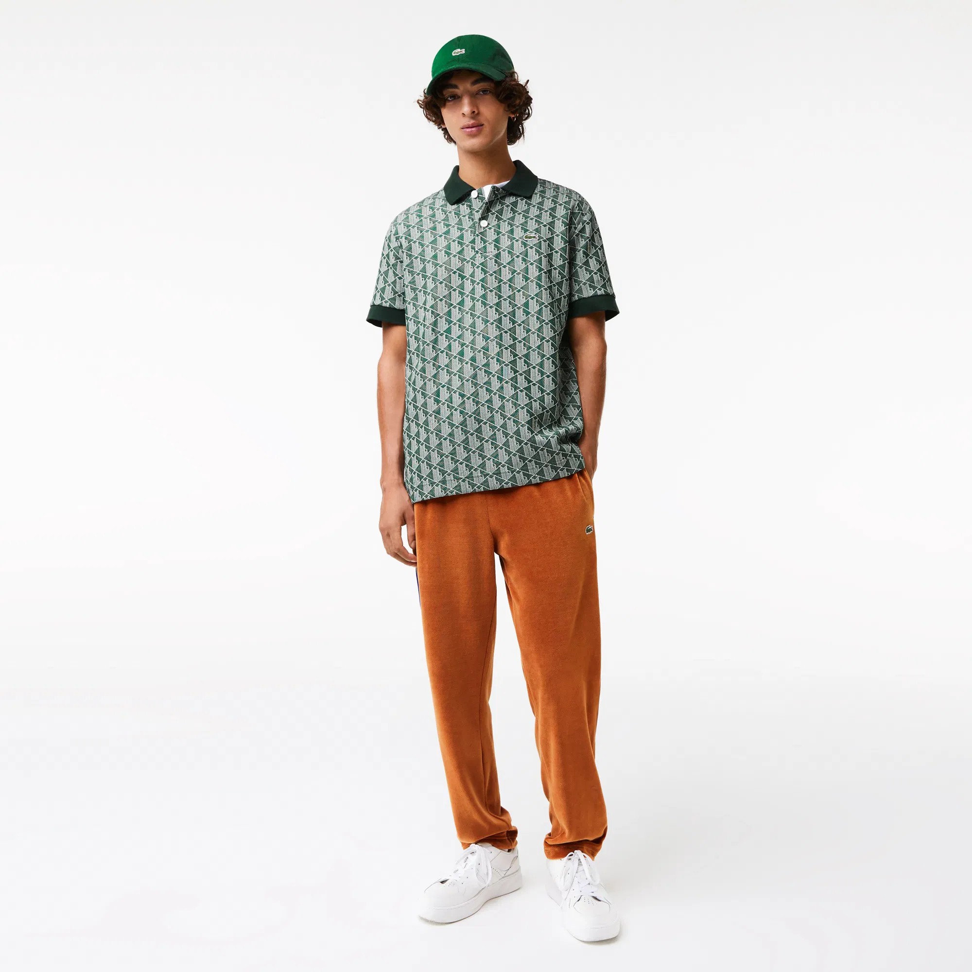 Classic Fit Monogram Polo - Yeşil
