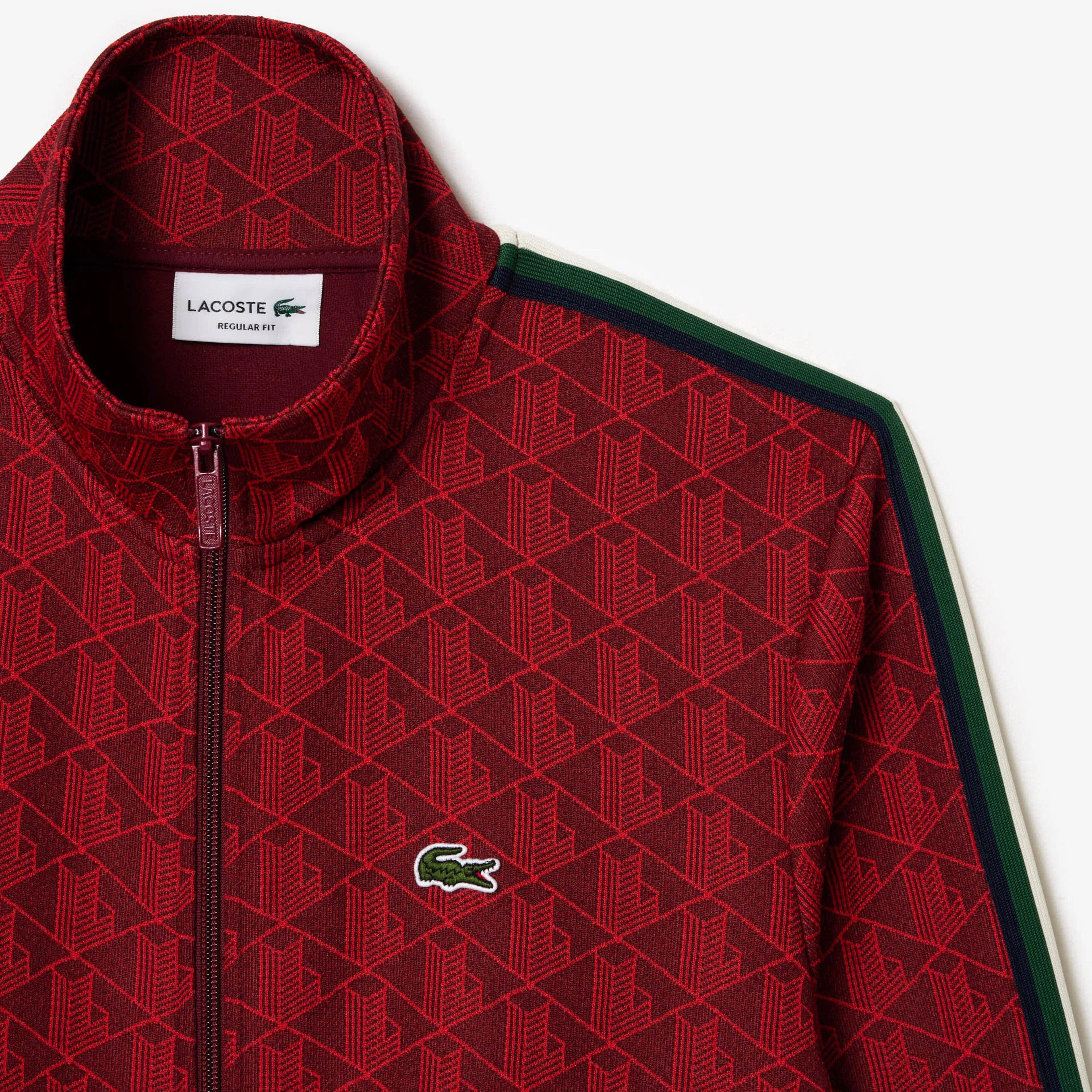 Regular Fit Monogram Sweatshirt - Kırmızı