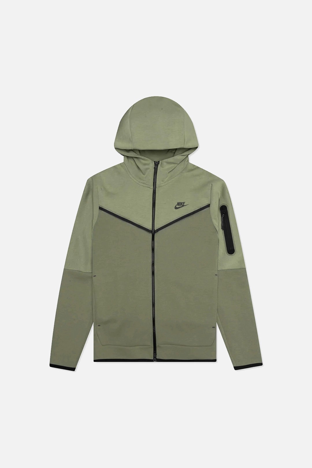 Tech Fleece Full Zip Hoodie - Medium Olive