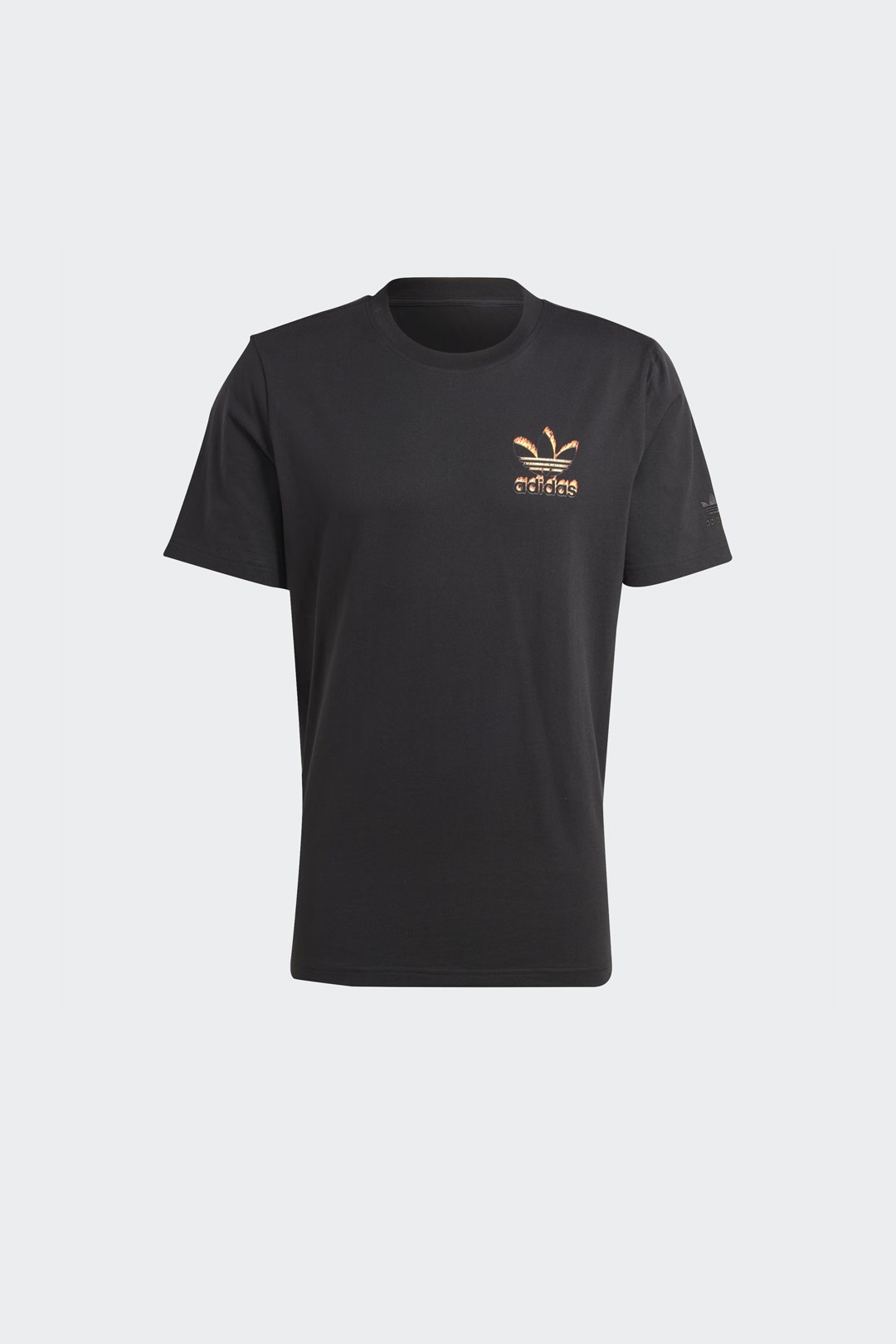 Graphics Fire Trefoil T-Shirt - Siyah