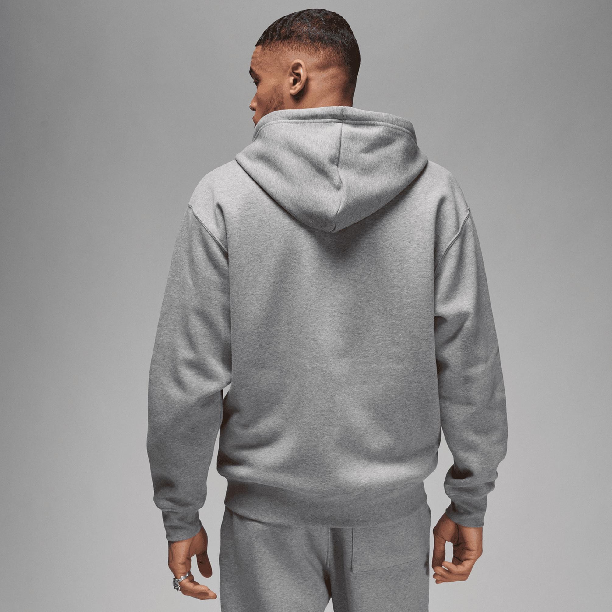 Essentials Tam Boy Fermuarlı Fleece Takım - Dark Grey Heather/Silver