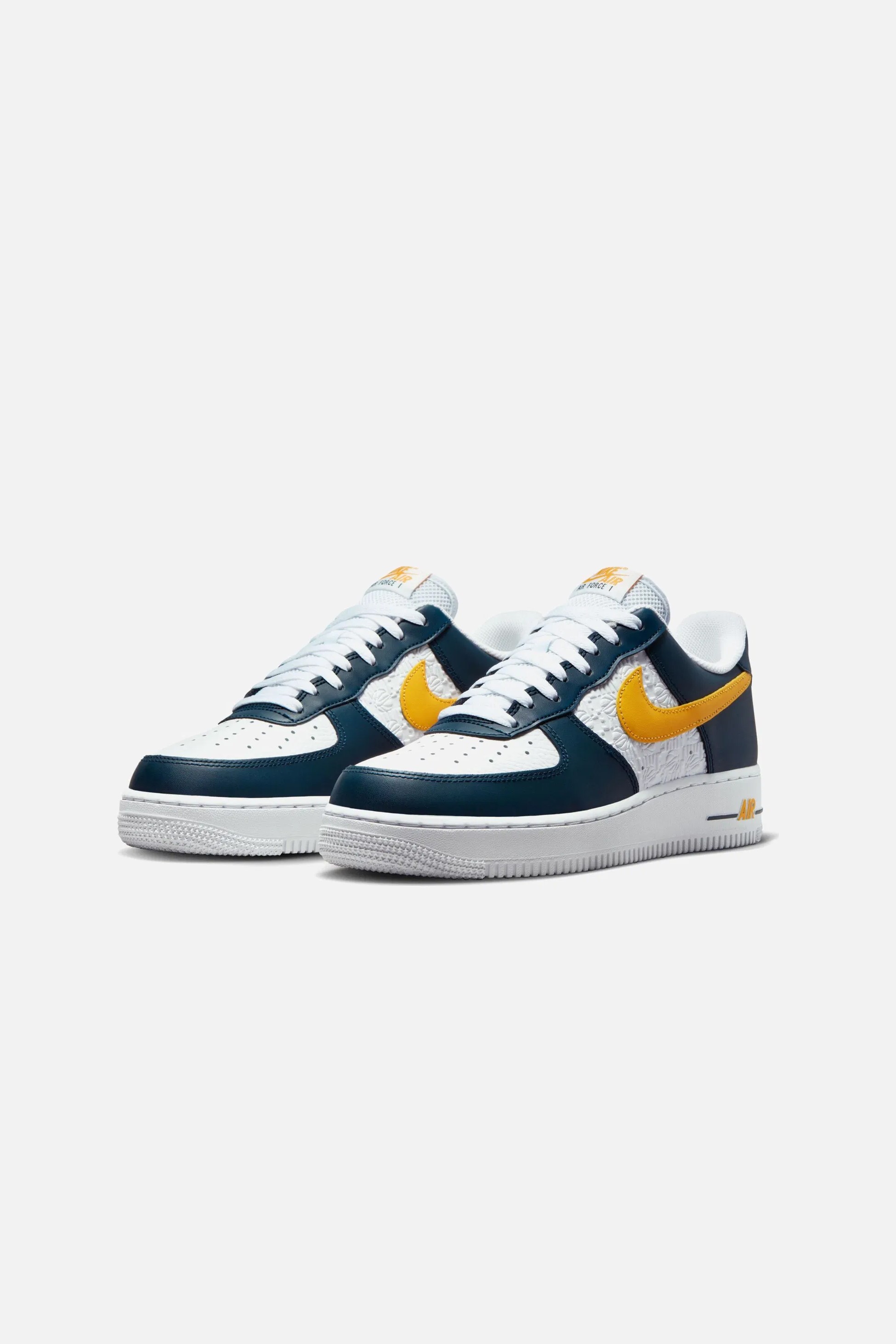 Air Force 1 '07 '' Embossed - Lacivert/Beyaz/Sarı