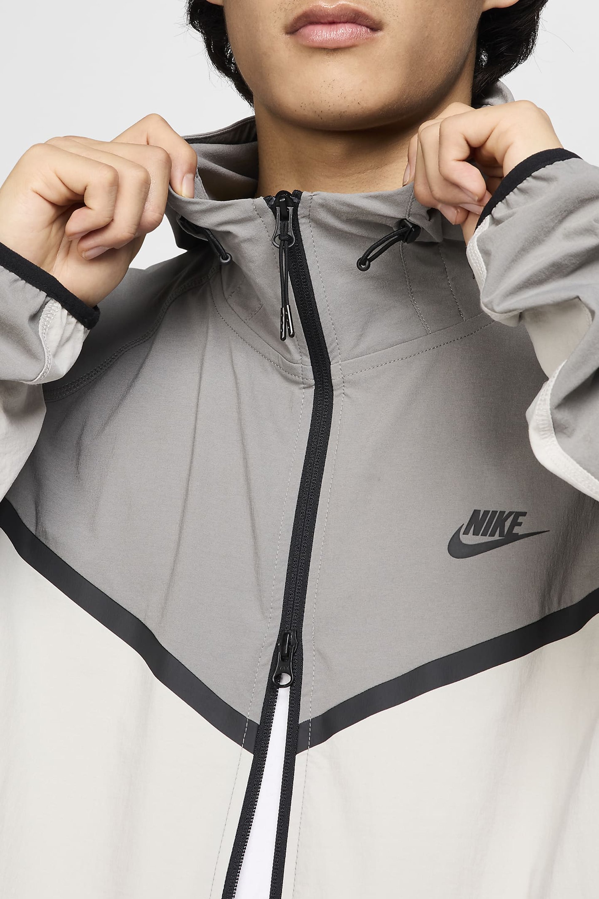 Nike Tech Woven Jacket - Light Iron Ore/Flat Pewter/Black