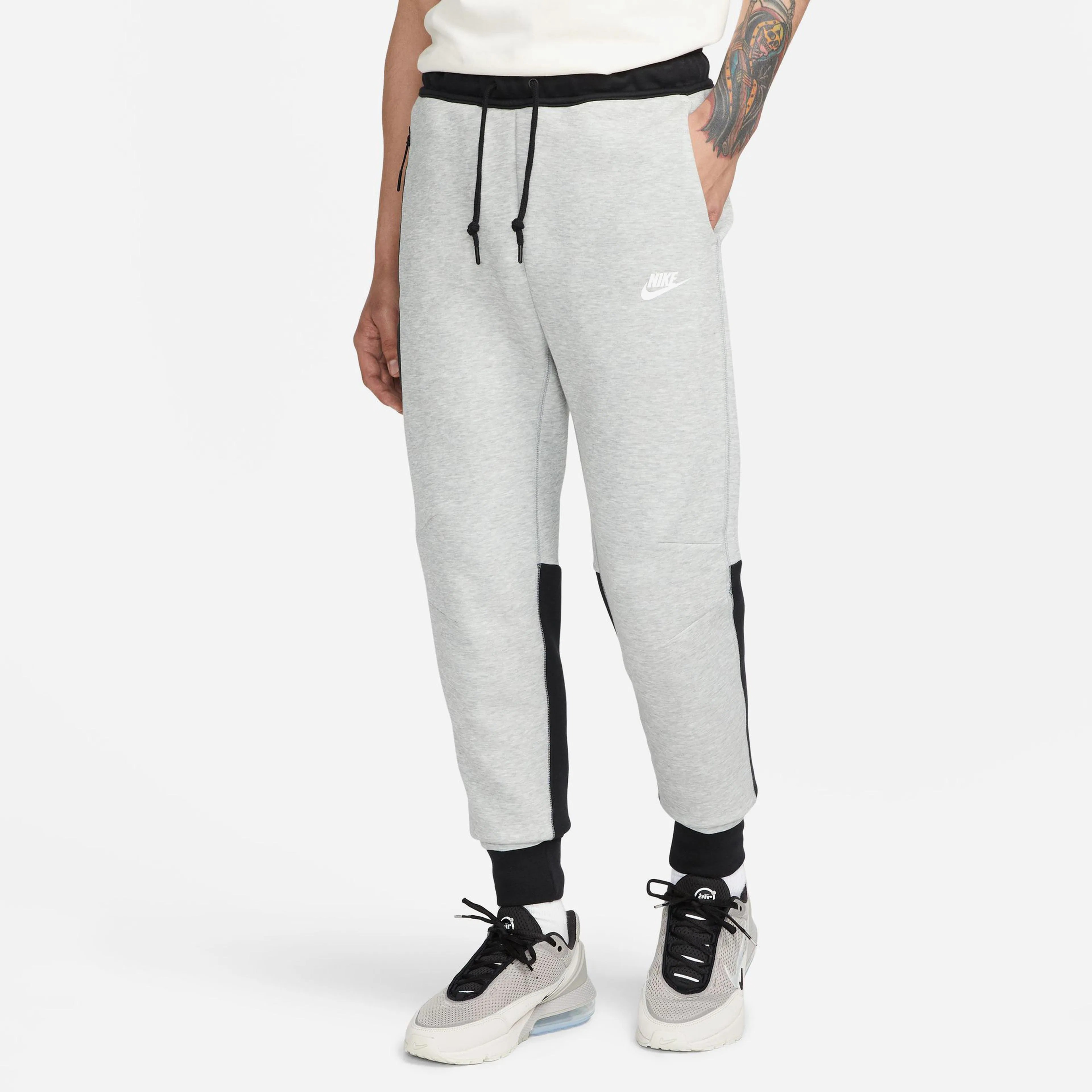 Tech Fleece Joggers - Dark Grey Heather/Siyah/Beyaz