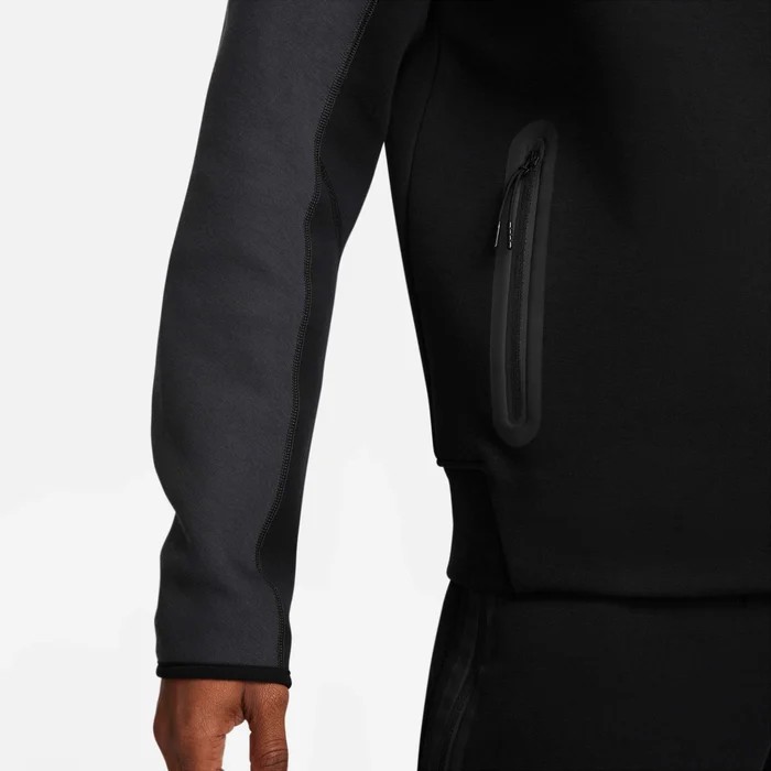 Sportswear Tech Fleece Windrunner Eşofman Üstü - Siyah/Dark Smoke Grey/Light Crimson