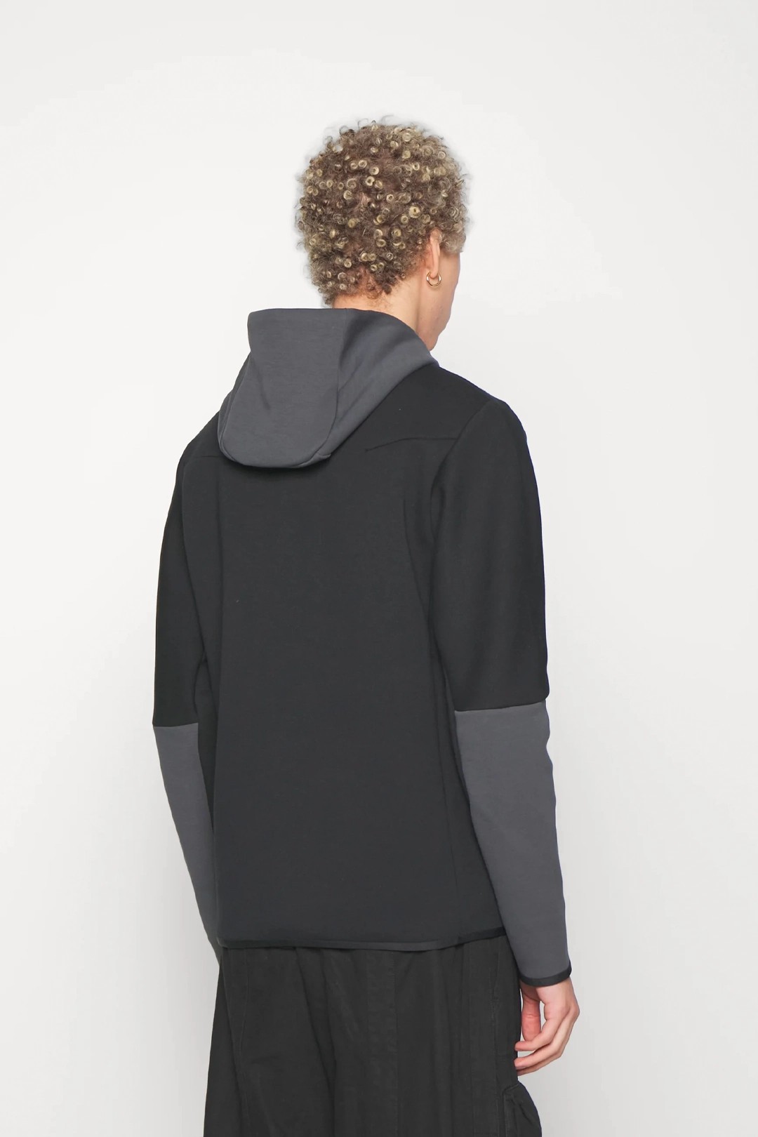 Tech Fleece Full Zip Hoodie - Siyah/Anthracite/Volt