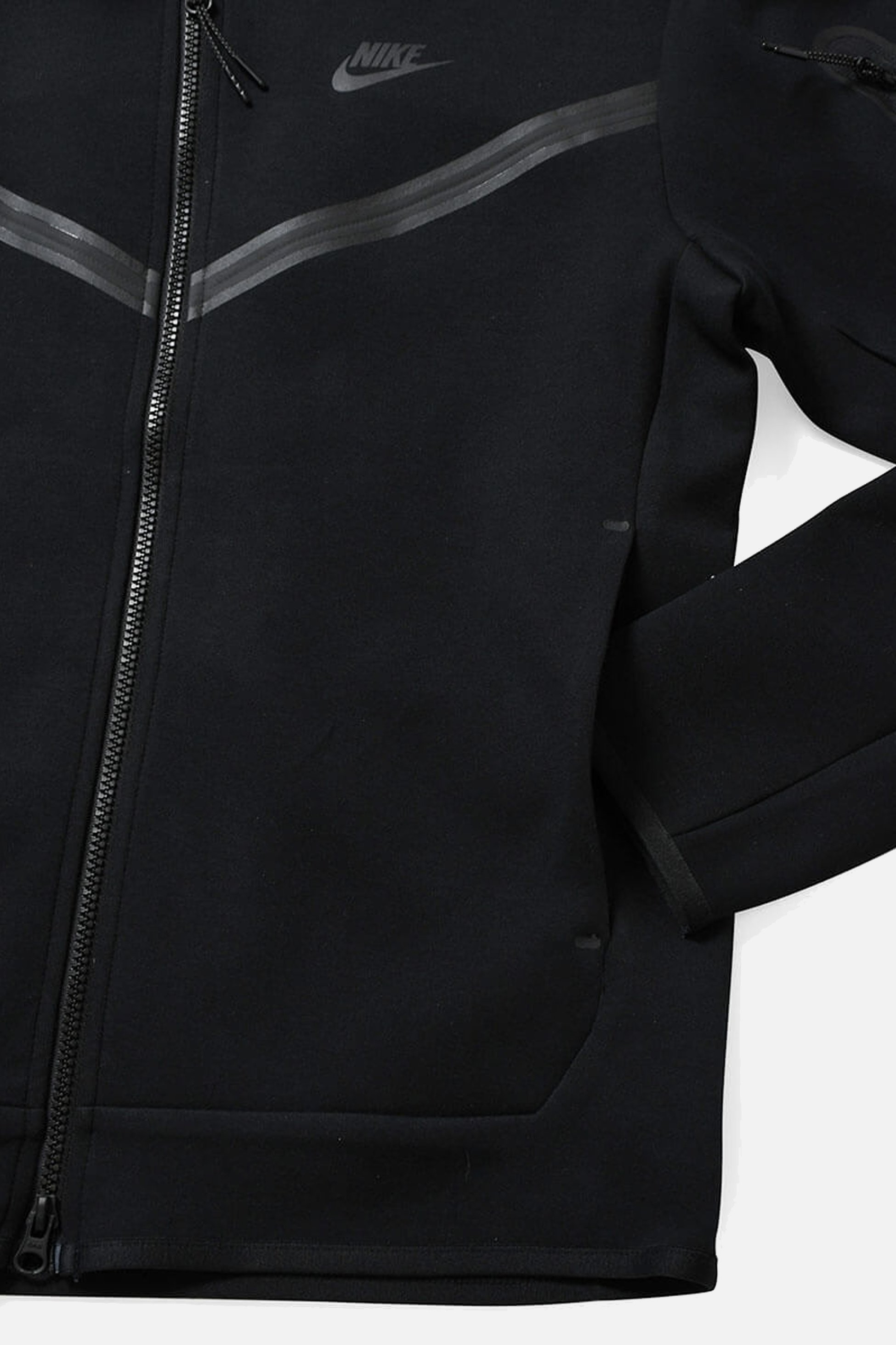 Tech Fleece Full Zip Hoodie - Black/Black