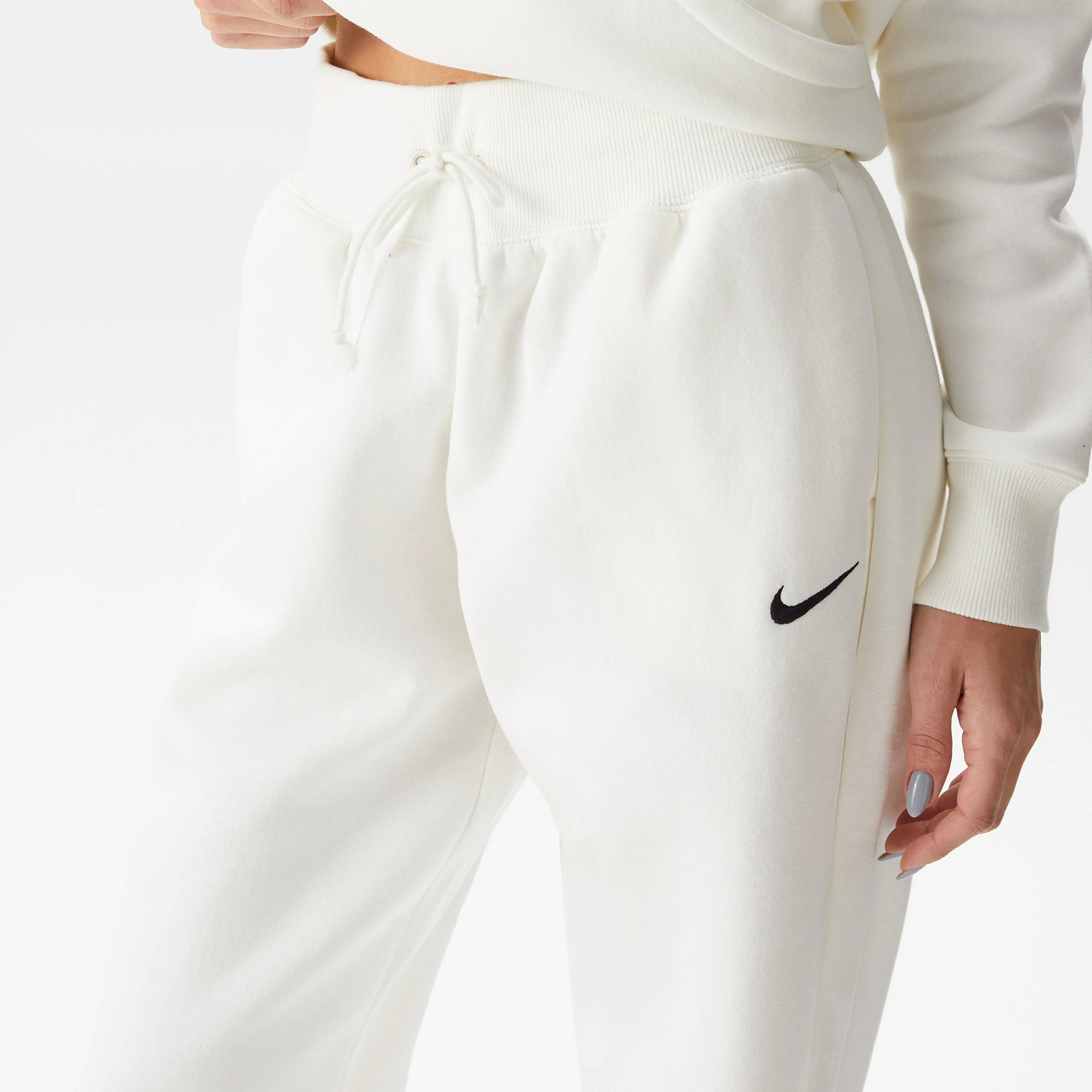 Solo Swoosh Phoenix Fleece Eşofman Altı - Beyaz