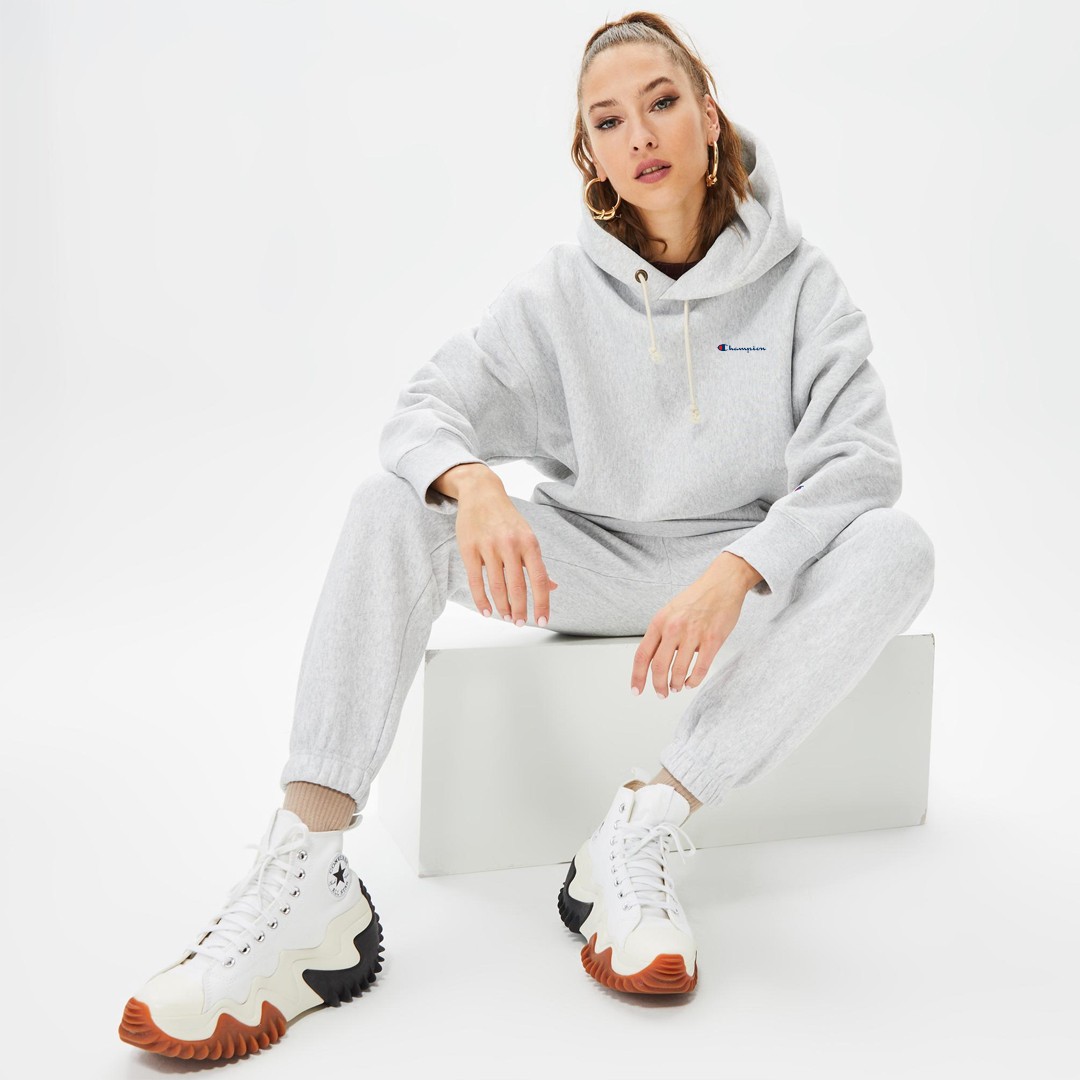 Eco Organic Cotton Hoodie - Gri