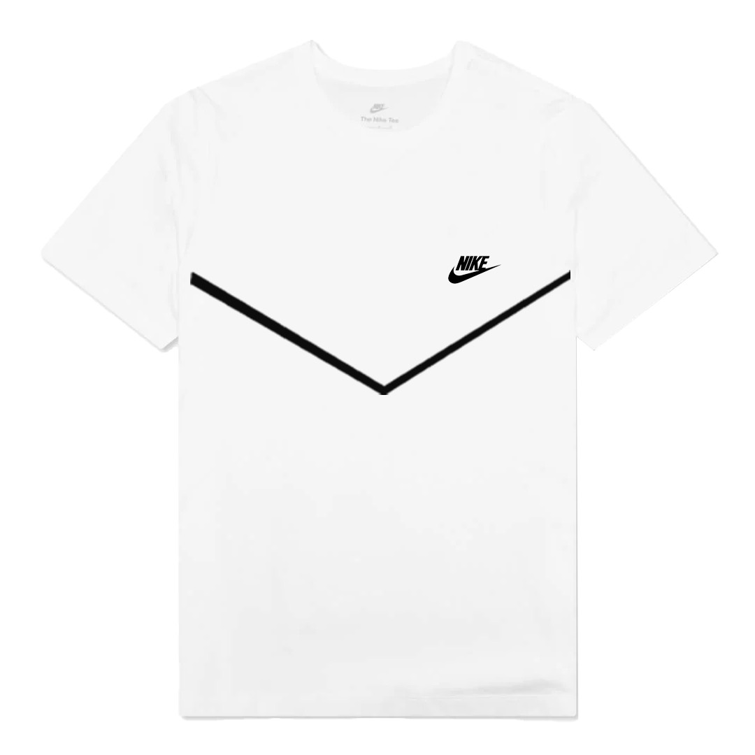 Tech T-Shirt & Tech Fleece Şort Takım - Beyaz