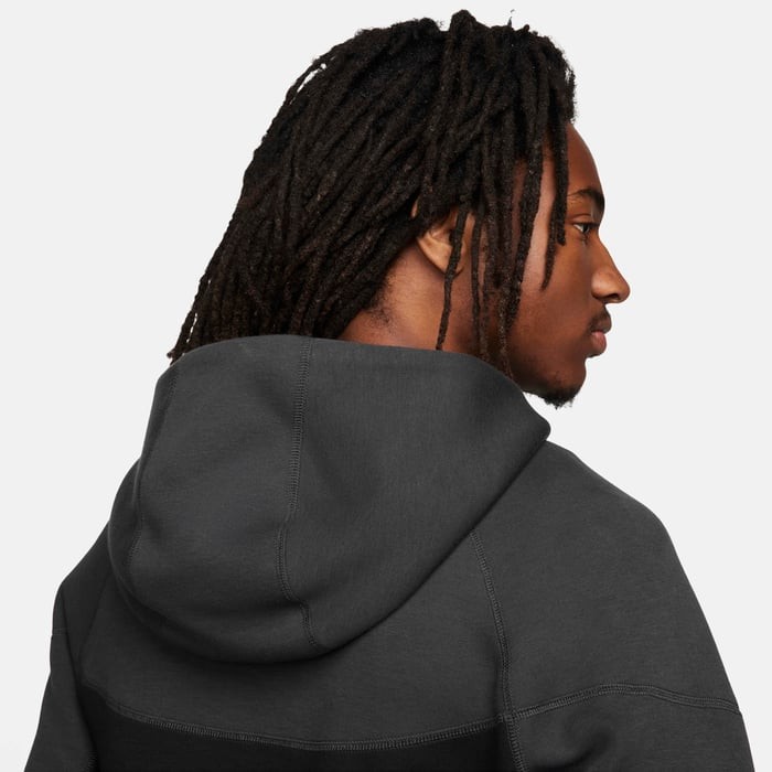 Sportswear Tech Fleece Windrunner Eşofman Üstü - Siyah/Dark Smoke Grey/Light Crimson