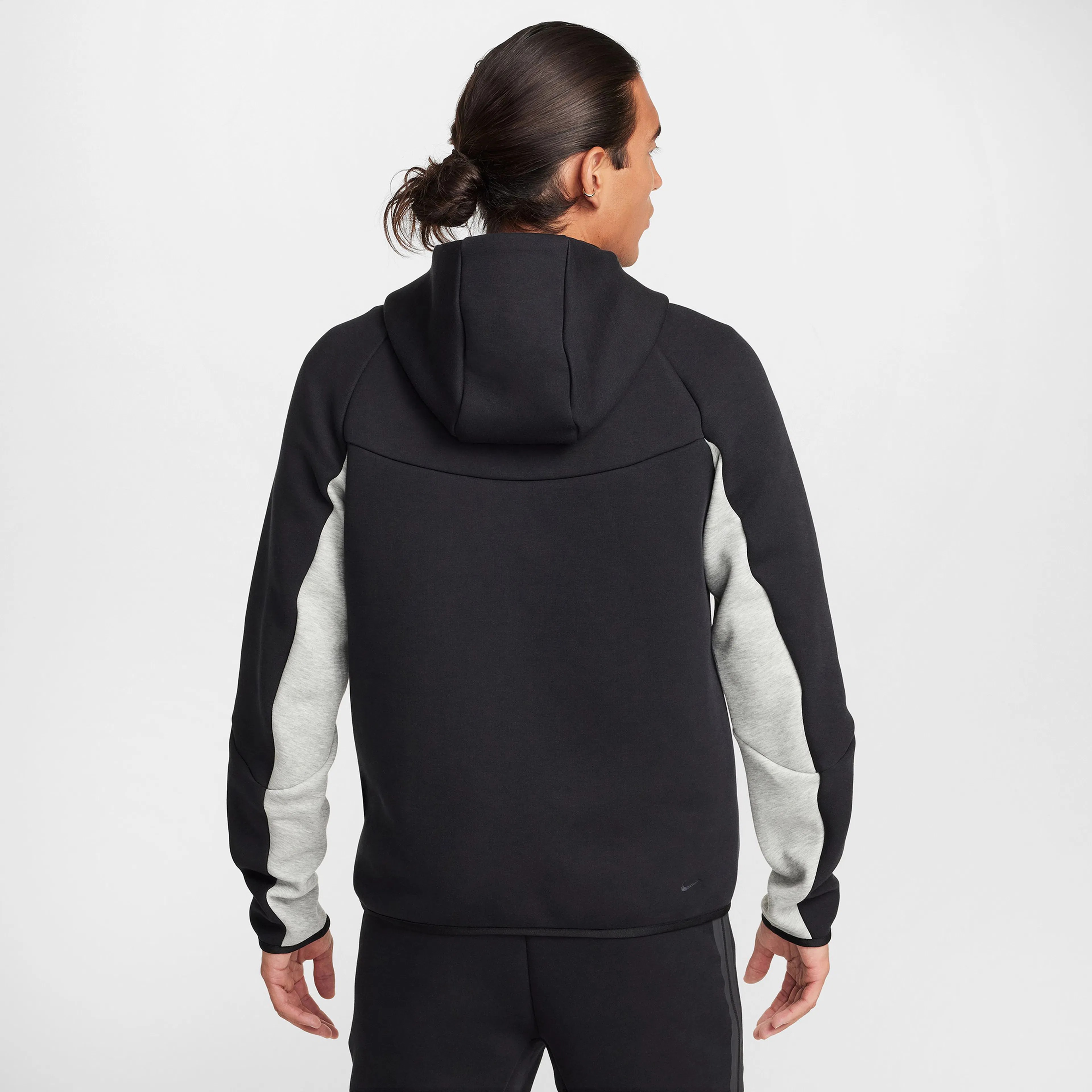 Tech Full-Zip Windrunner Hoodie - Dark Grey Heather / Black