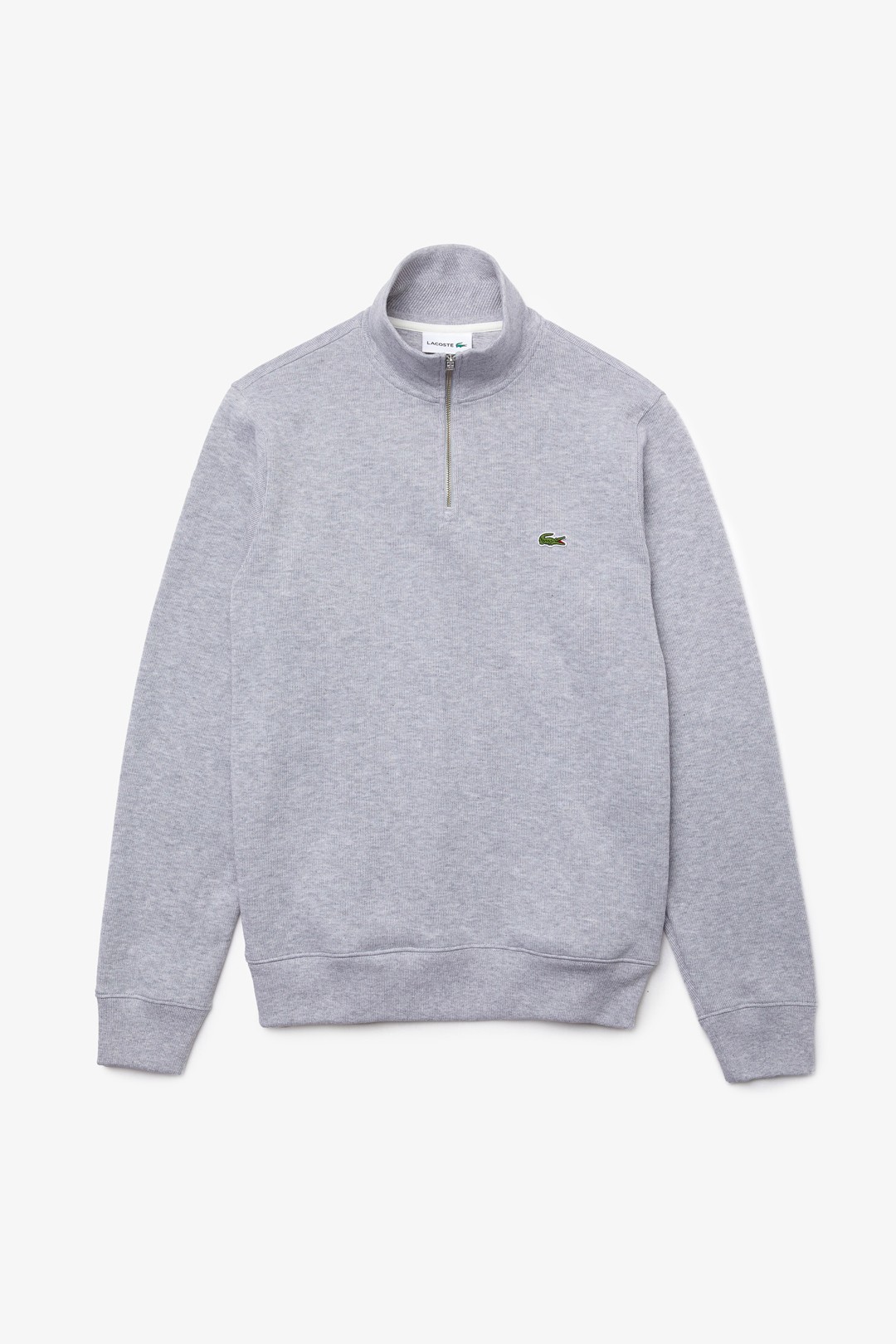 Classic Fit Yarım Fermuarlı Sweatshirt - Gri