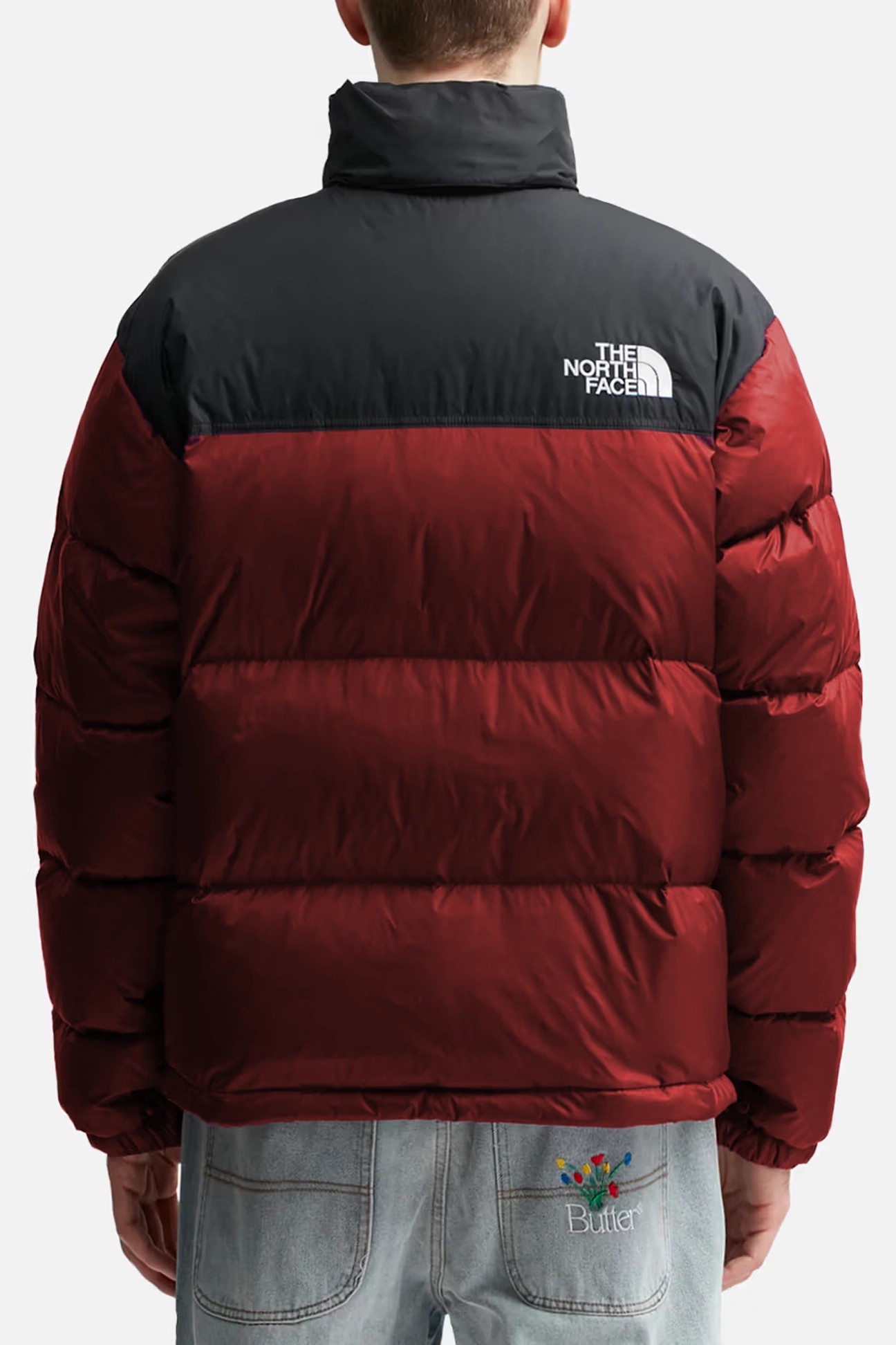 1996 Retro Nuptse Mont - Siyah / Kırmızı