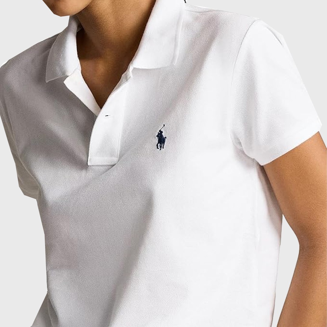 The Iconic Mesh Polo - Beyaz
