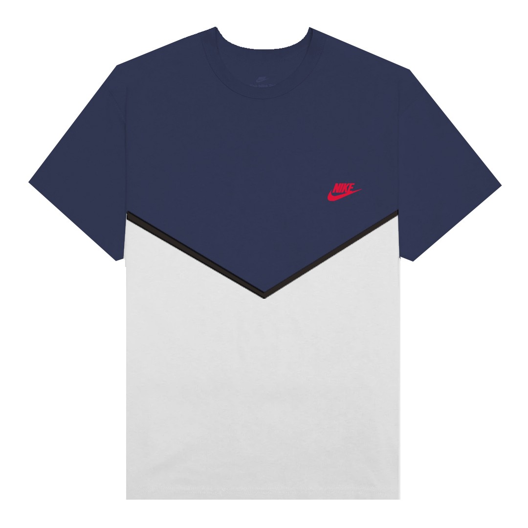 Tech T-Shirt & Tech Fleece Şort Takım - Mavi/Beyaz