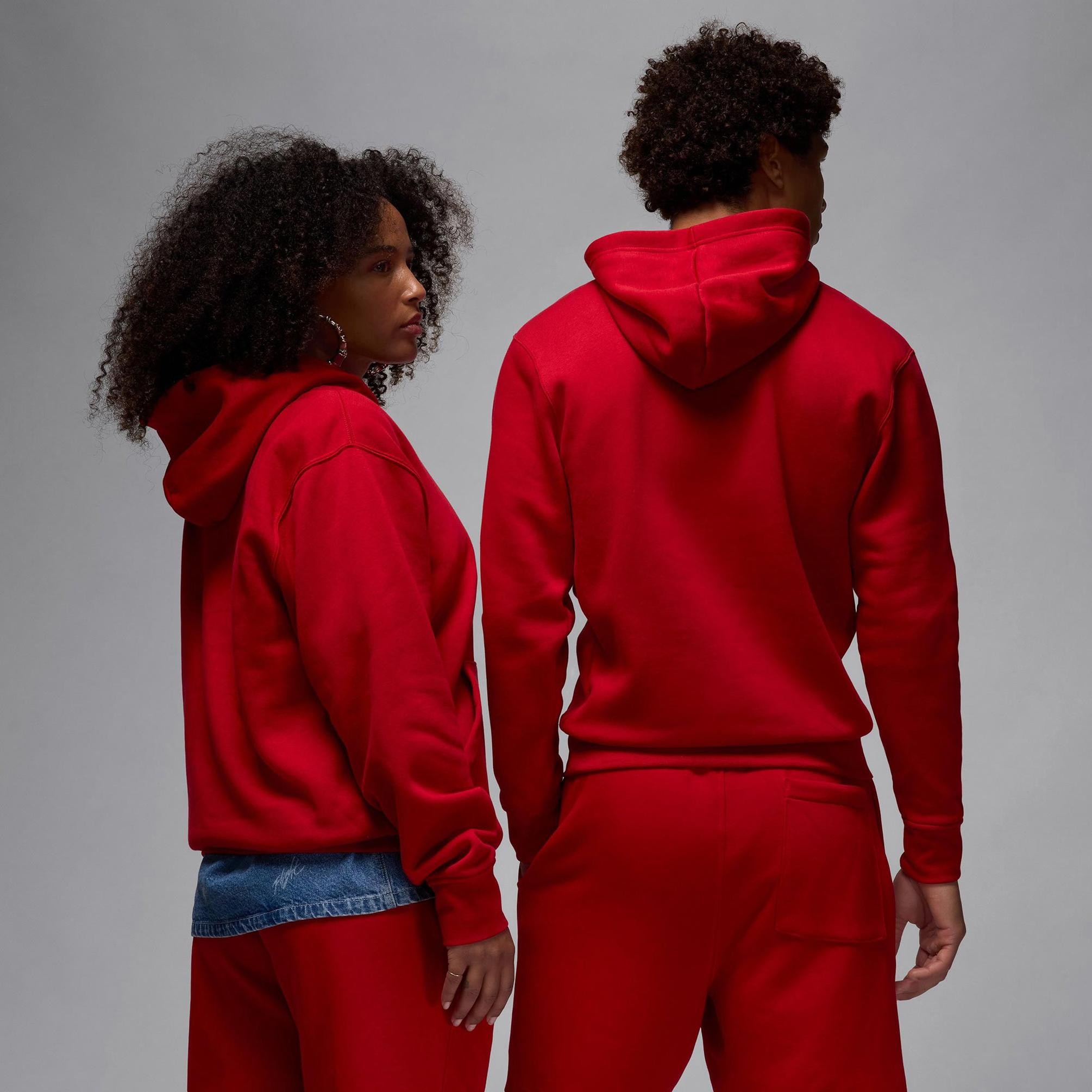 Jordan Brooklyn Fleece Hoodie - Kırmızı