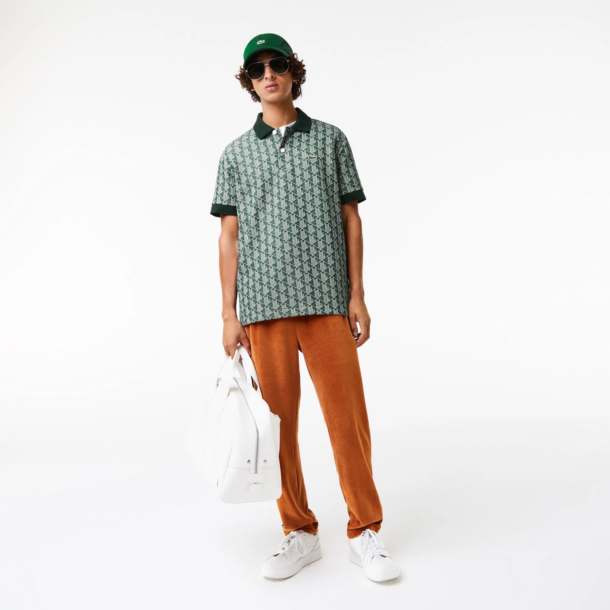 Classic Fit Monogram Polo - Yeşil