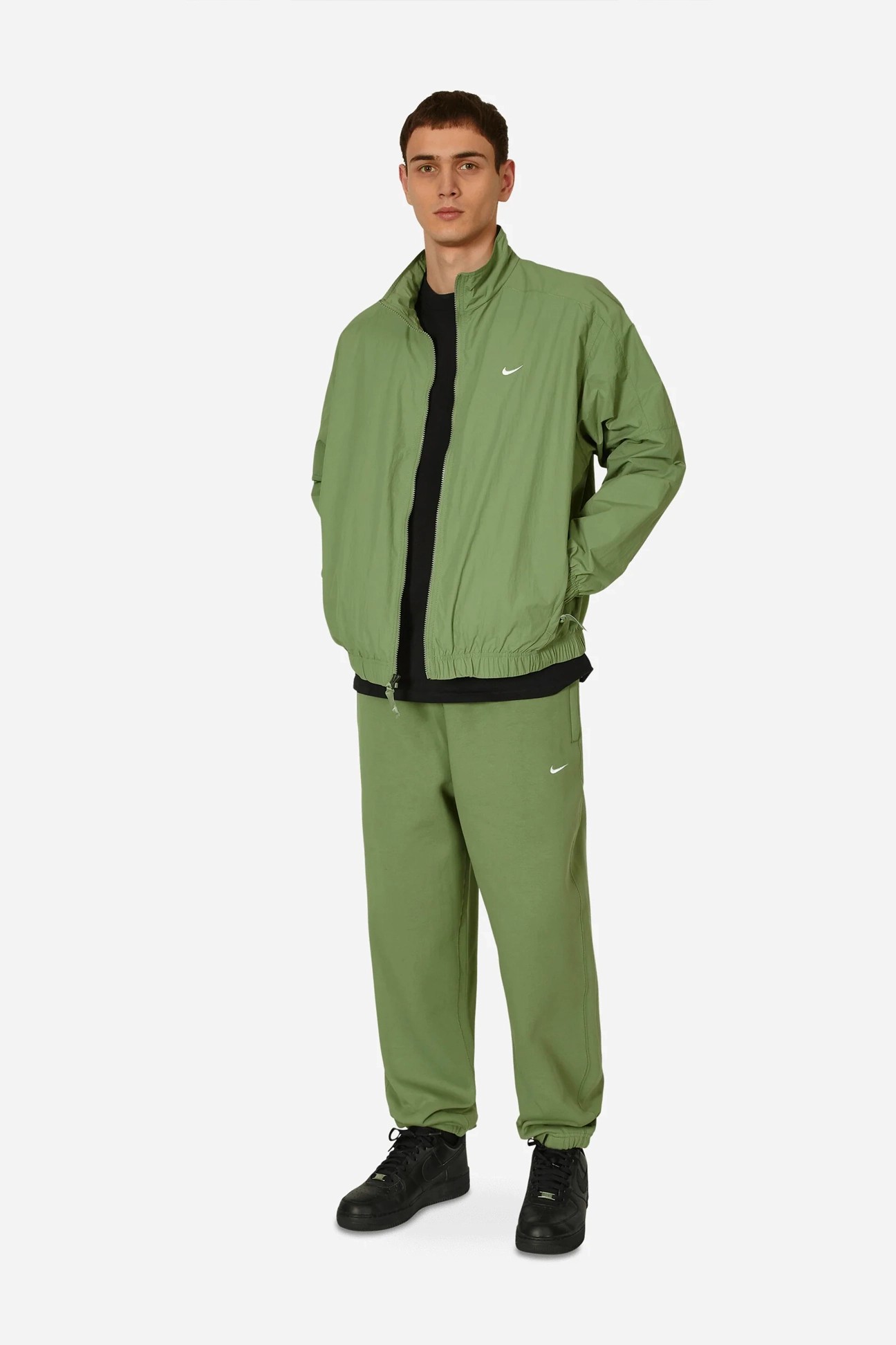 Solo Swoosh Fleece Erkek Joggers - Fesleğen Yeşili